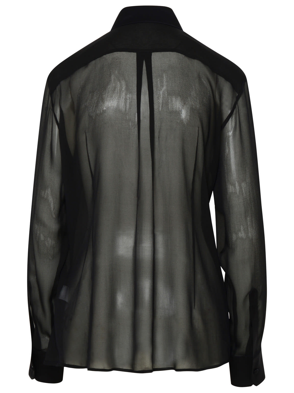 Shop Dolce & Gabbana Black Silk Shirt