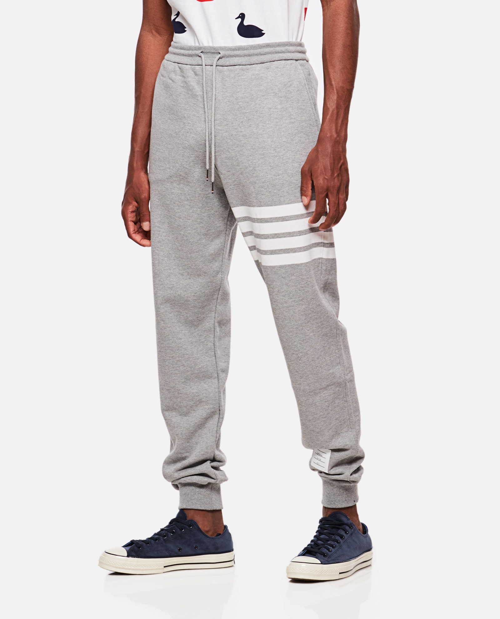 THOM BROWNE CLASSIC SWEATPANT IN CLASSIC LOOPBACK ENGINEREED 4 BAR