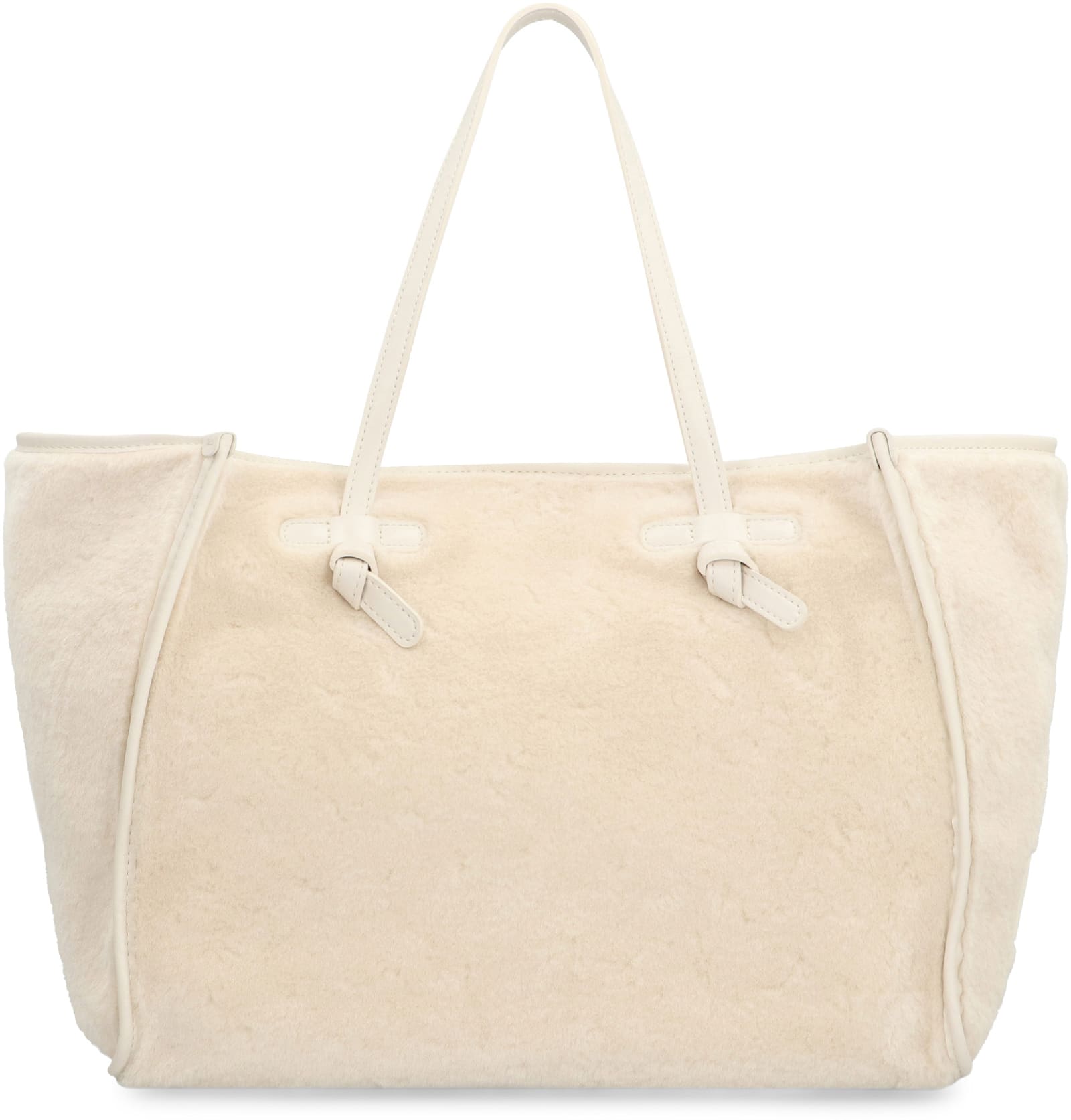 Shop Gianni Chiarini Marcella Faux Fur Tote In White