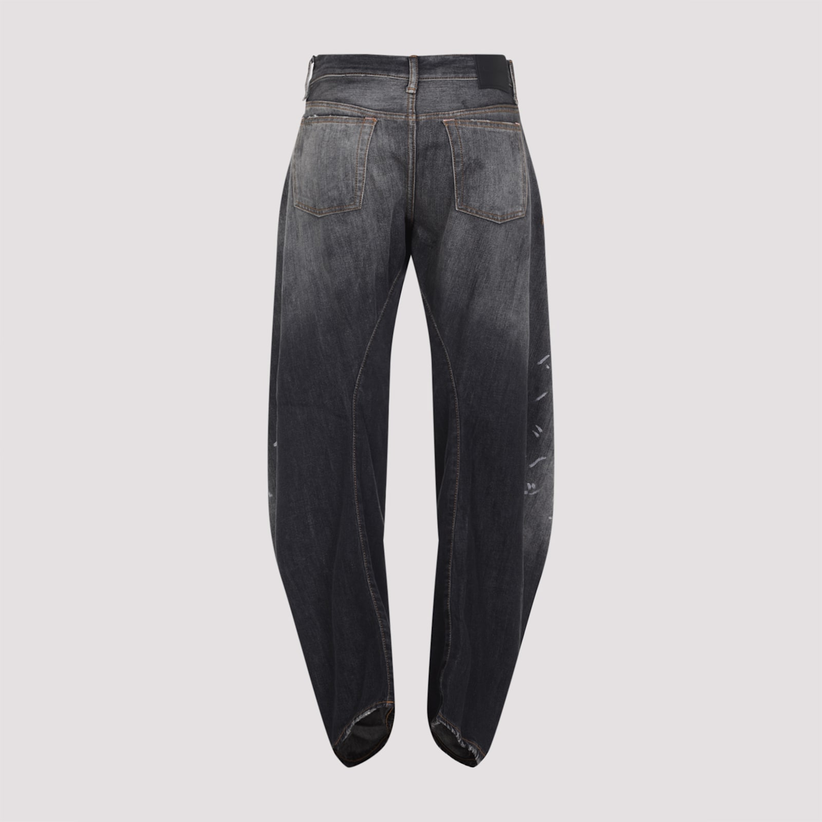 Acne Studios 2006f Distressed Wide-leg Jeans In Black