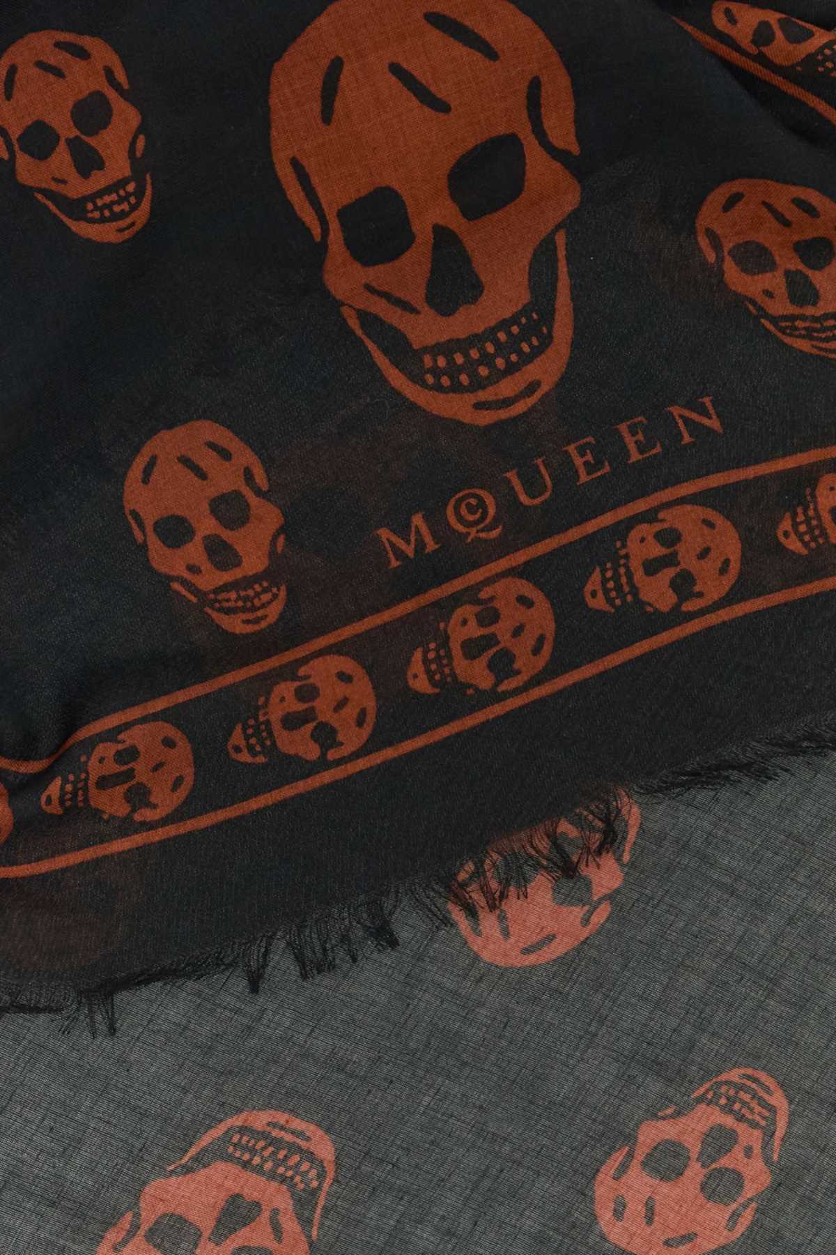 ALEXANDER MCQUEEN PRINTED MODAL BLEND FOULARD