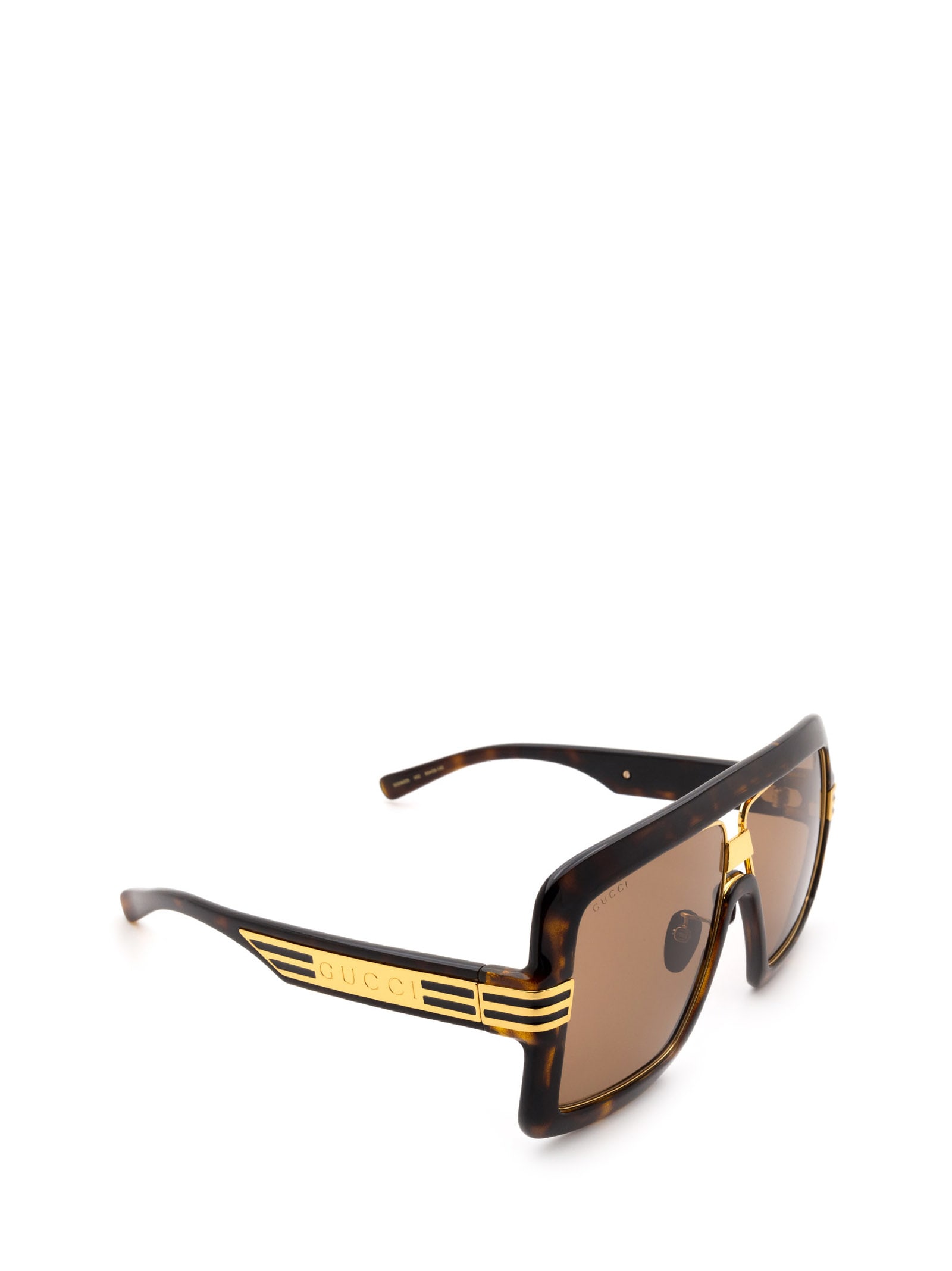 Shop Gucci Gg0900s Havana Sunglasses