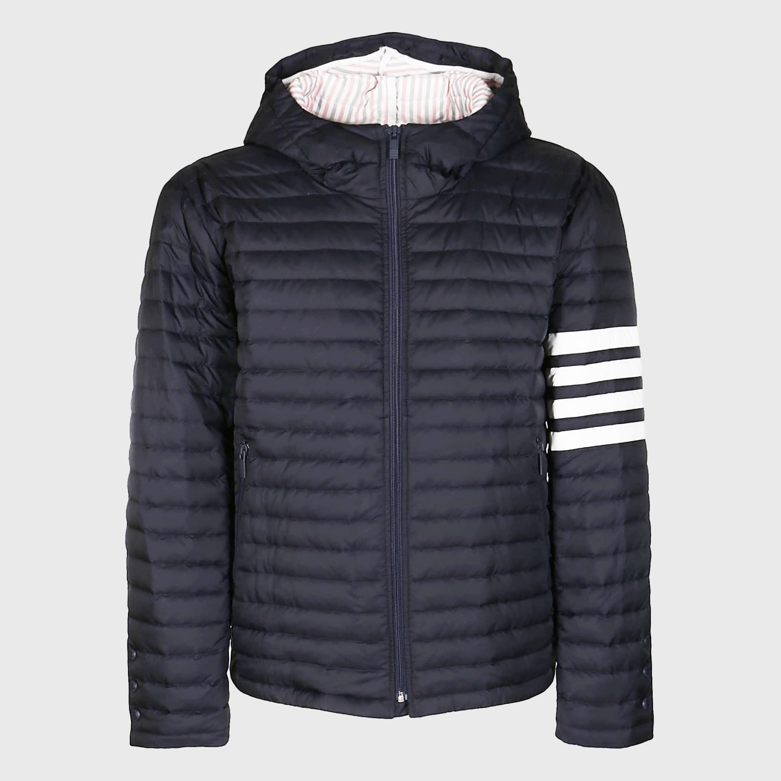 Navy Blue And White Down Jacket