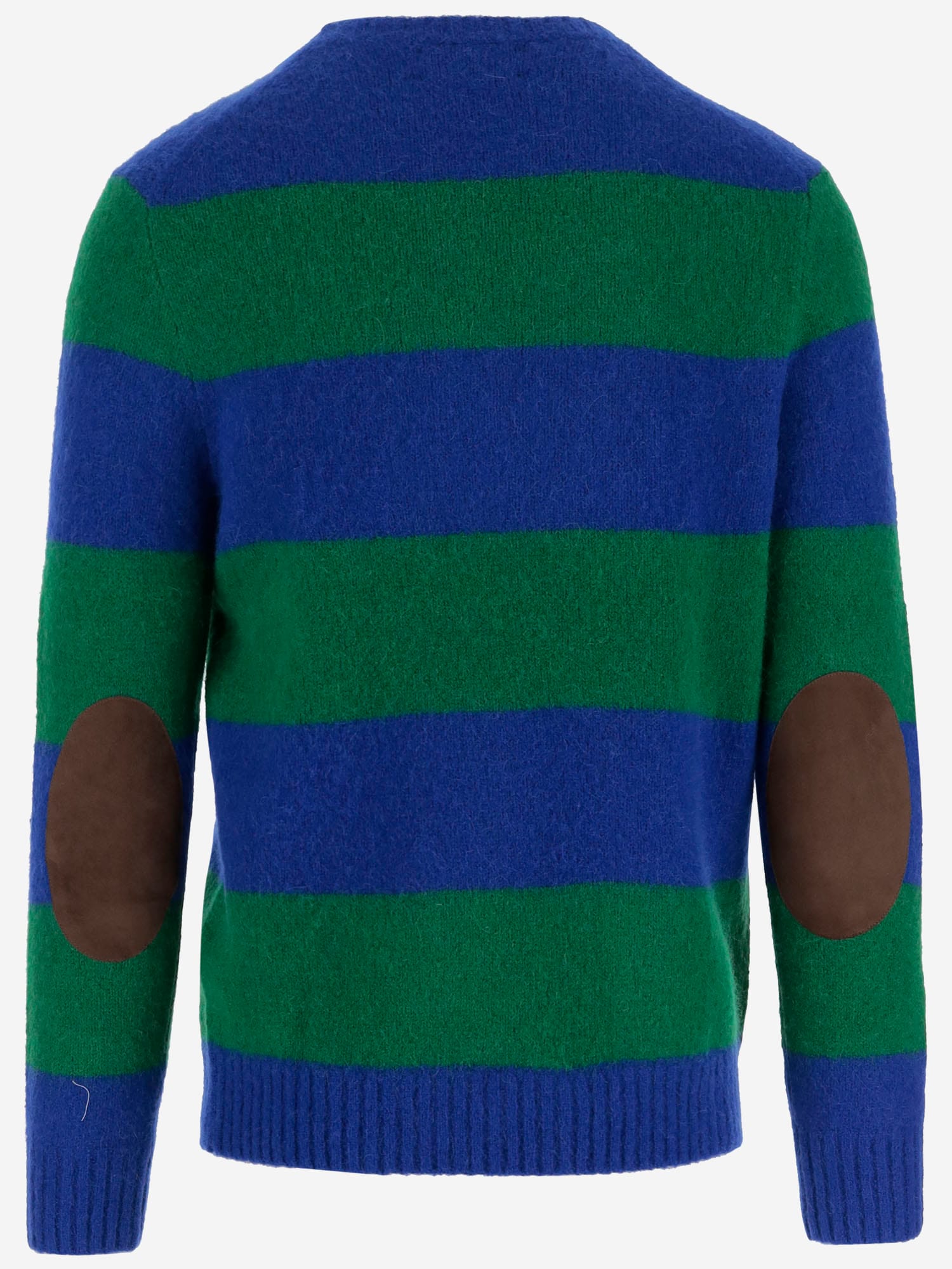 Shop Polo Ralph Lauren Wool Blend Pullover With Striped Pattern In Red