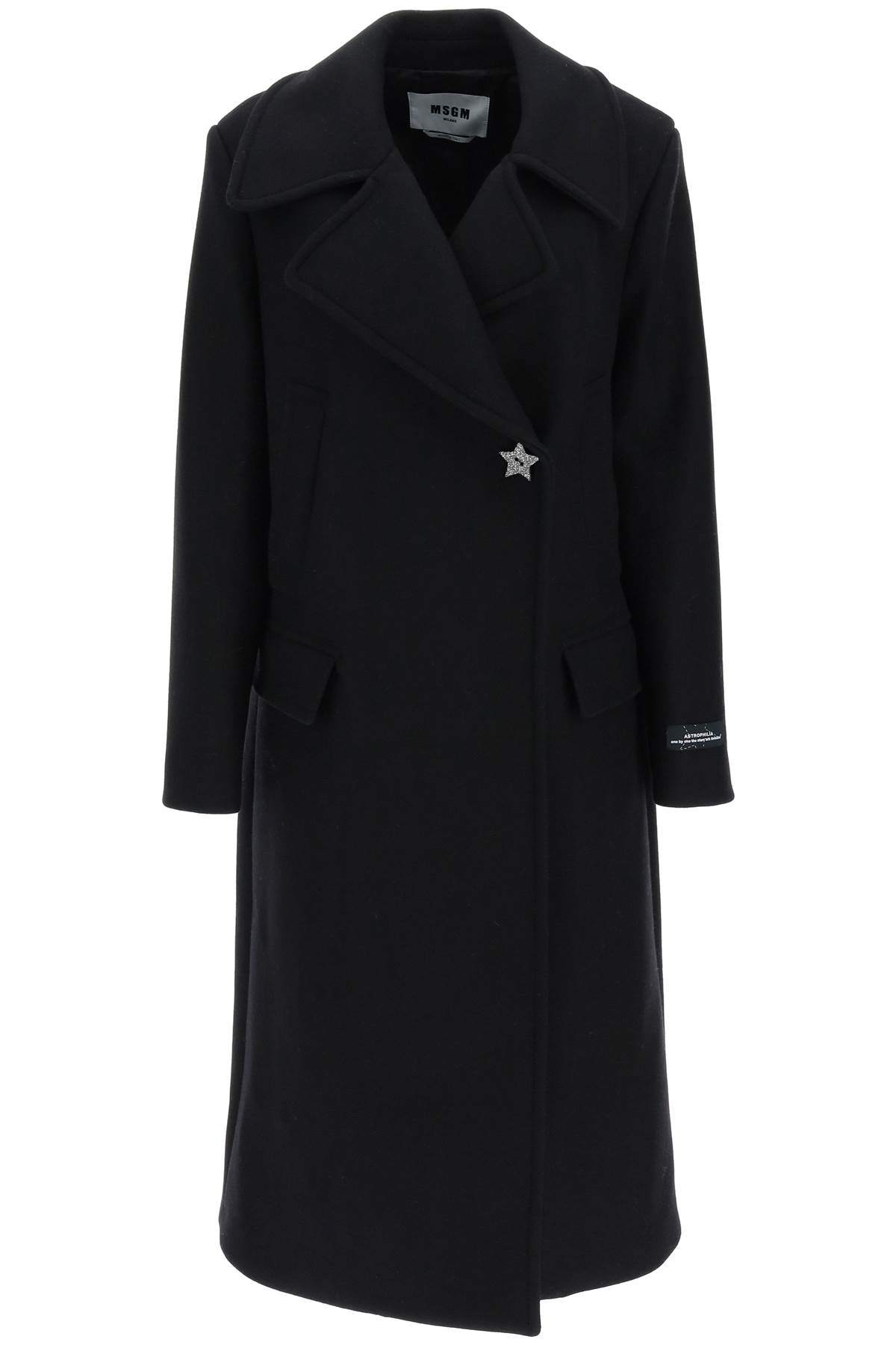 MSGM ASTROPHILIA LONG DOUBLE-BREASTED COAT