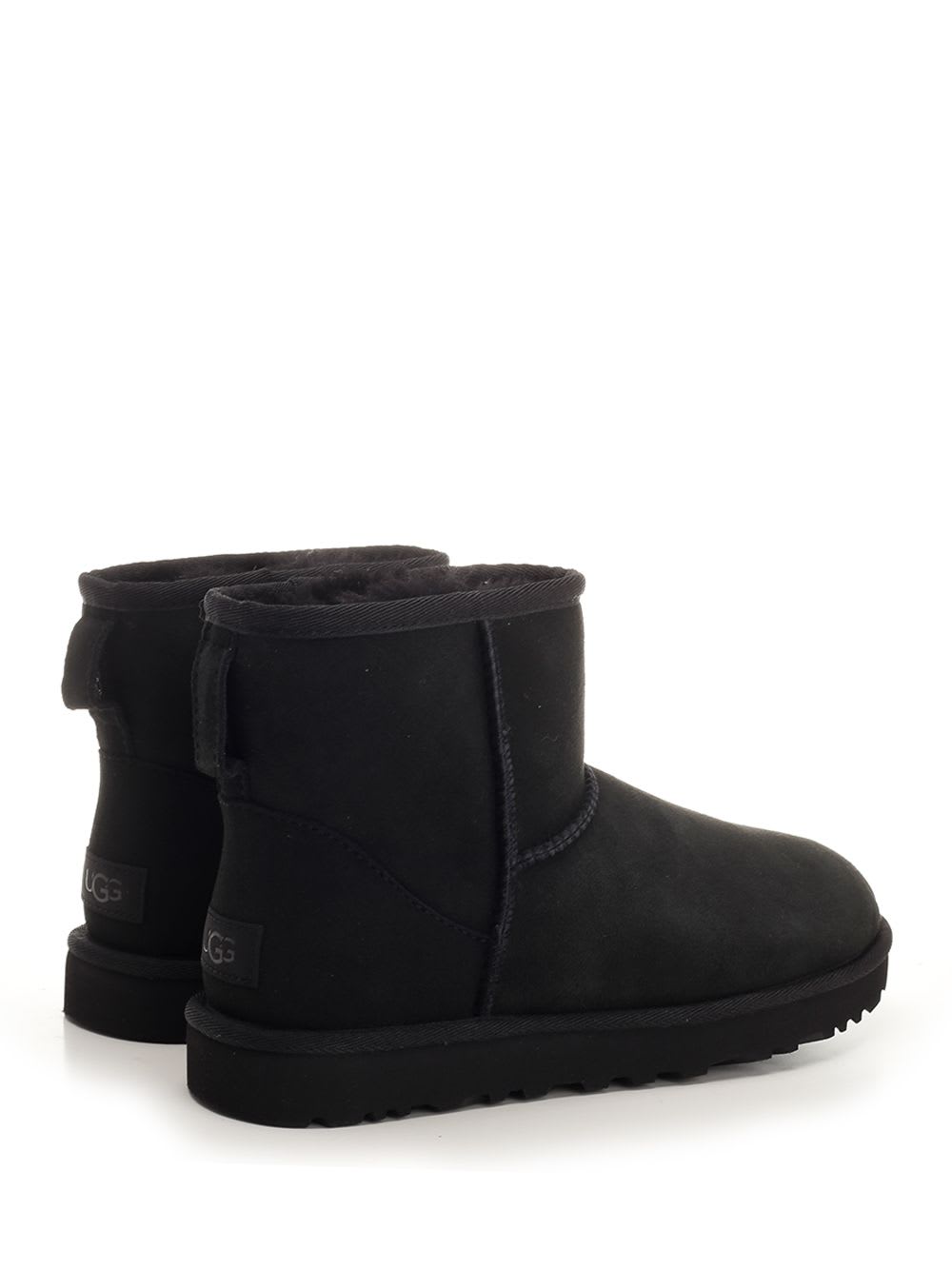 Shop Ugg Classic Mini Ankle Boots In Black