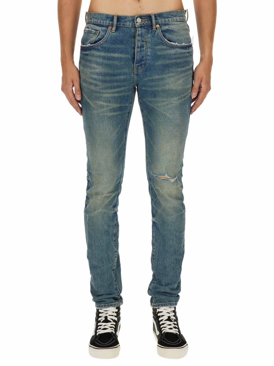 Shop Purple Brand Slim Fit Jeans In Denim