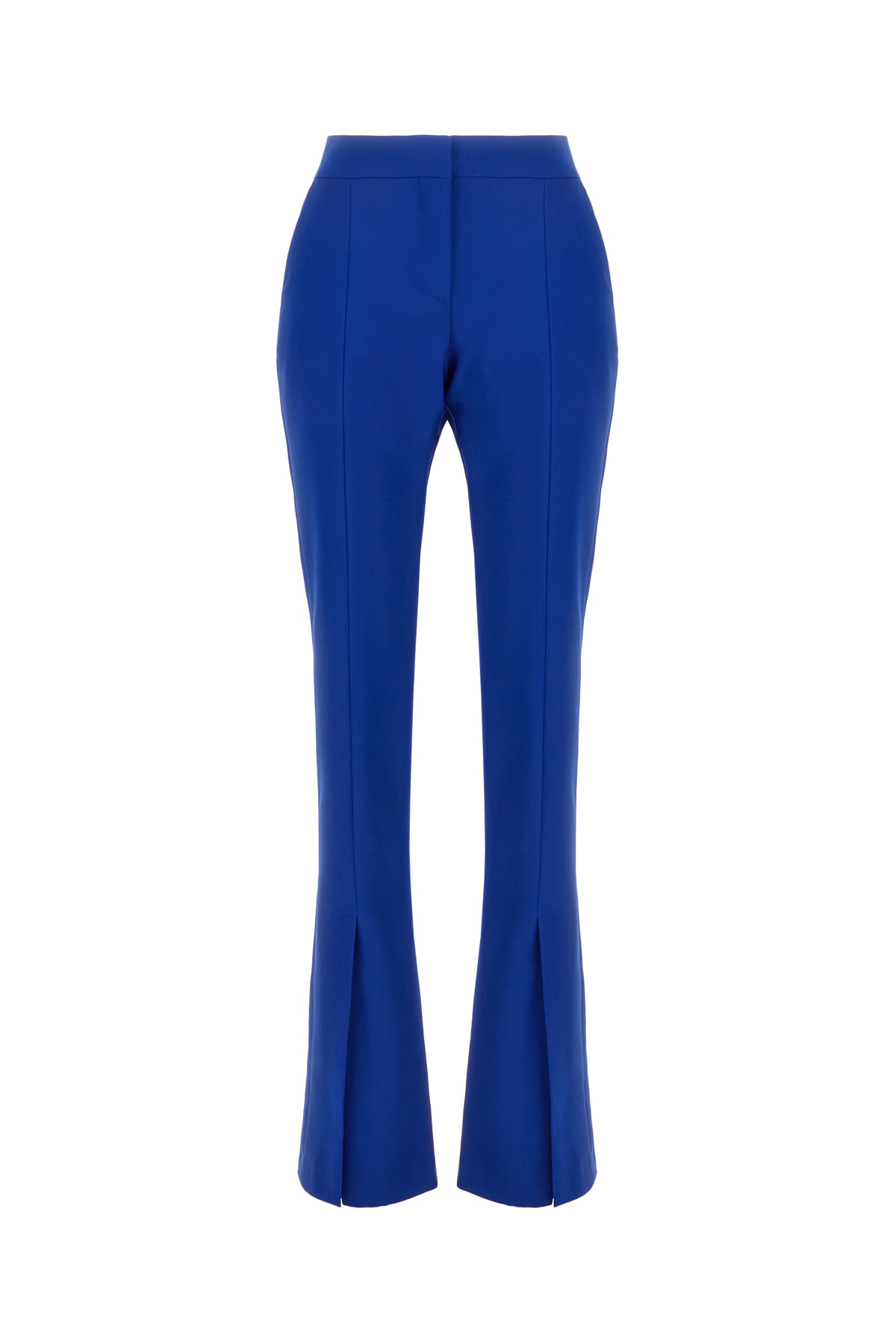 Shop Off-white Electric Blue Polyester Pant In 4545