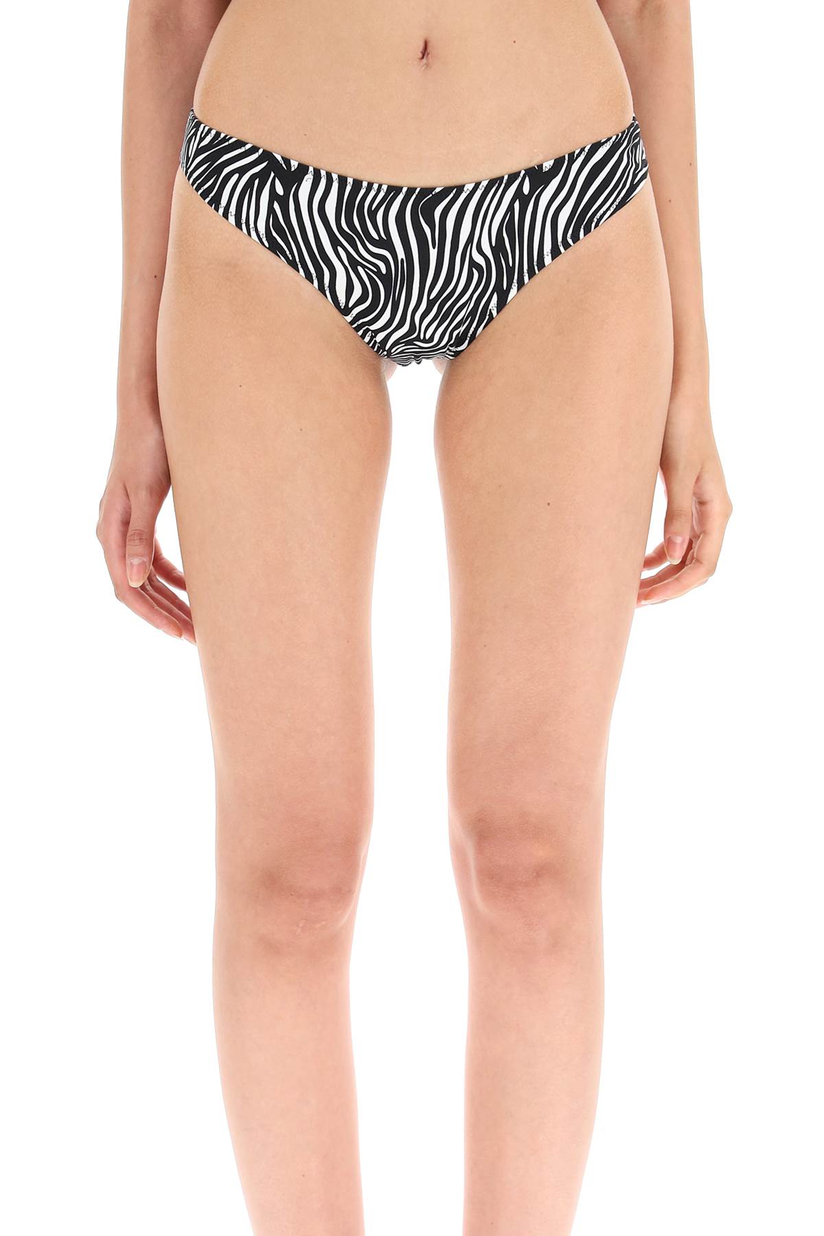 Shop Tropic Of C Curve Bikini Bottom In Zebra Driftwood (white)