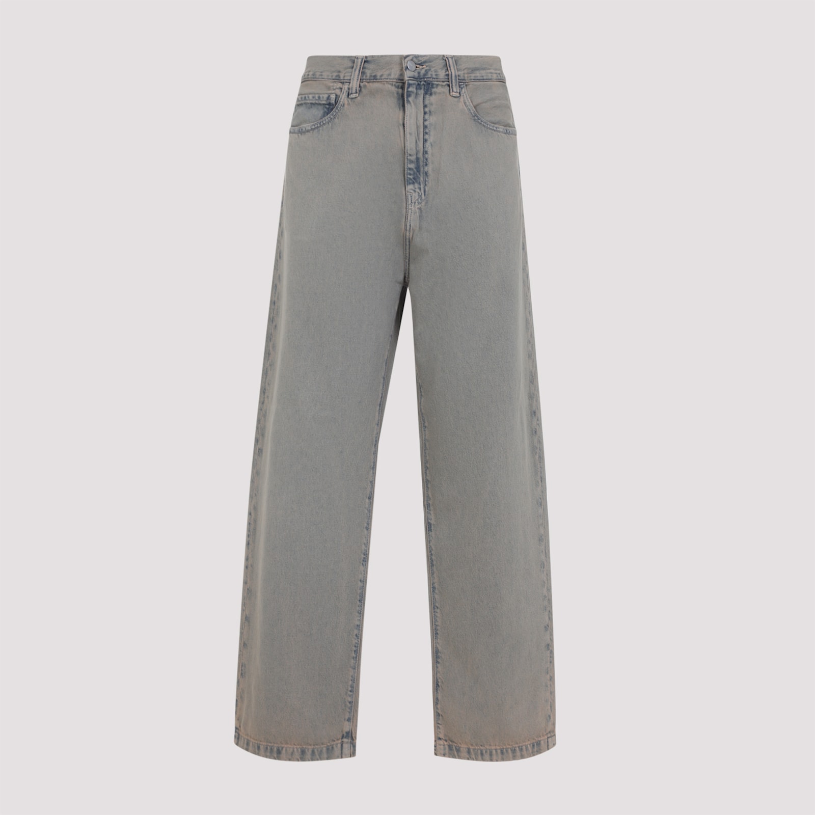 Carhartt Landon Loose Tapered Cotton Pants In Gray