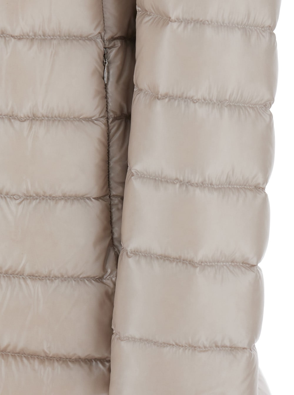 Herno Beige Down Jacket With Drawstring Hood In Tech Fabric Woman In Neutral