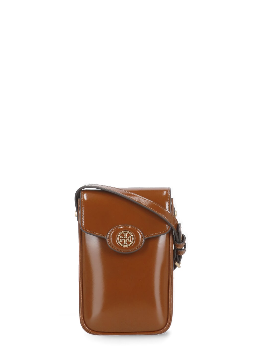 Shop Tory Burch Robinson Mobile Phone Case In Brown