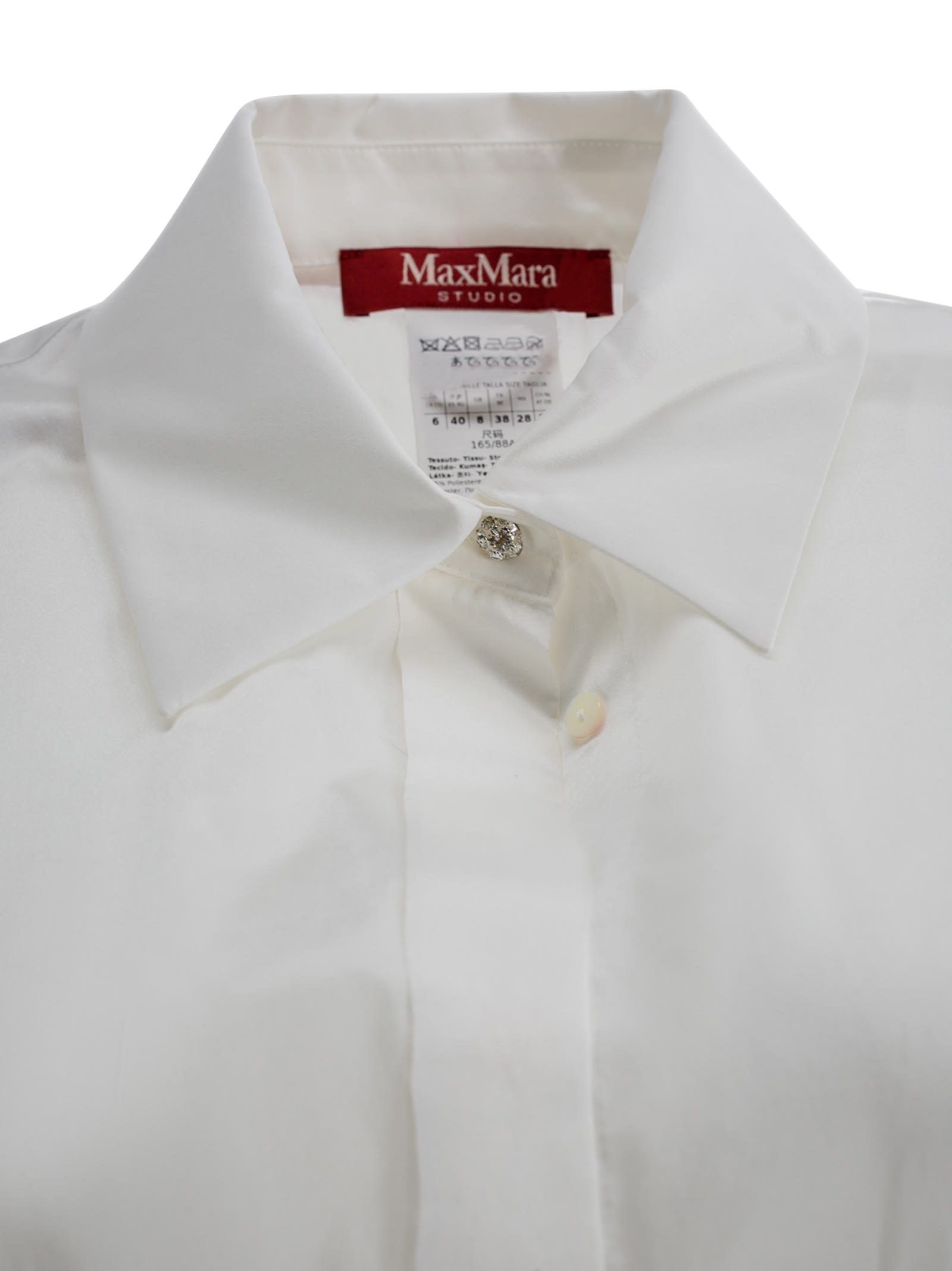 Shop Max Mara Cotton Shirt  Studio In White