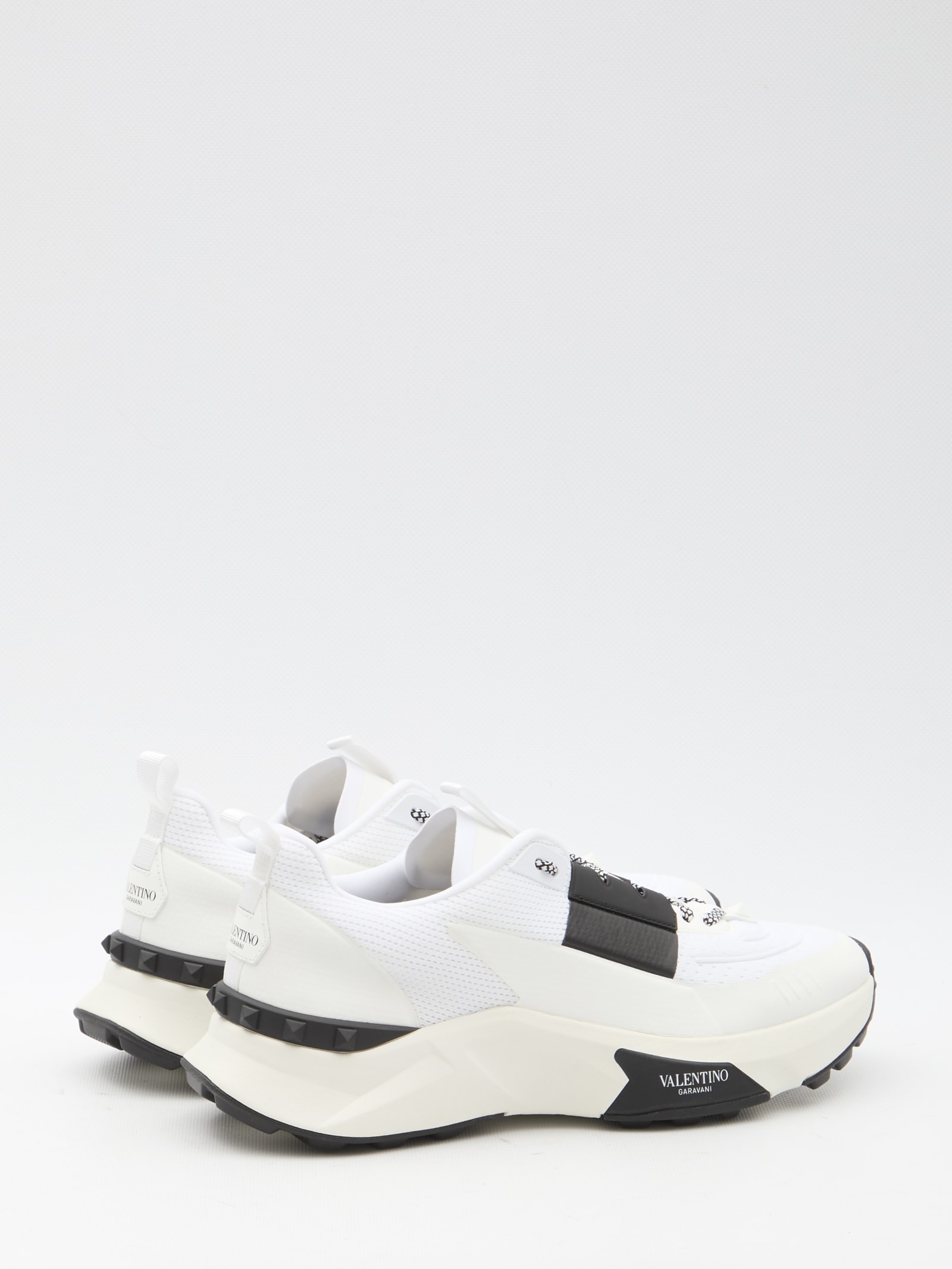 Shop Valentino Low Top True Act Sneakers In White