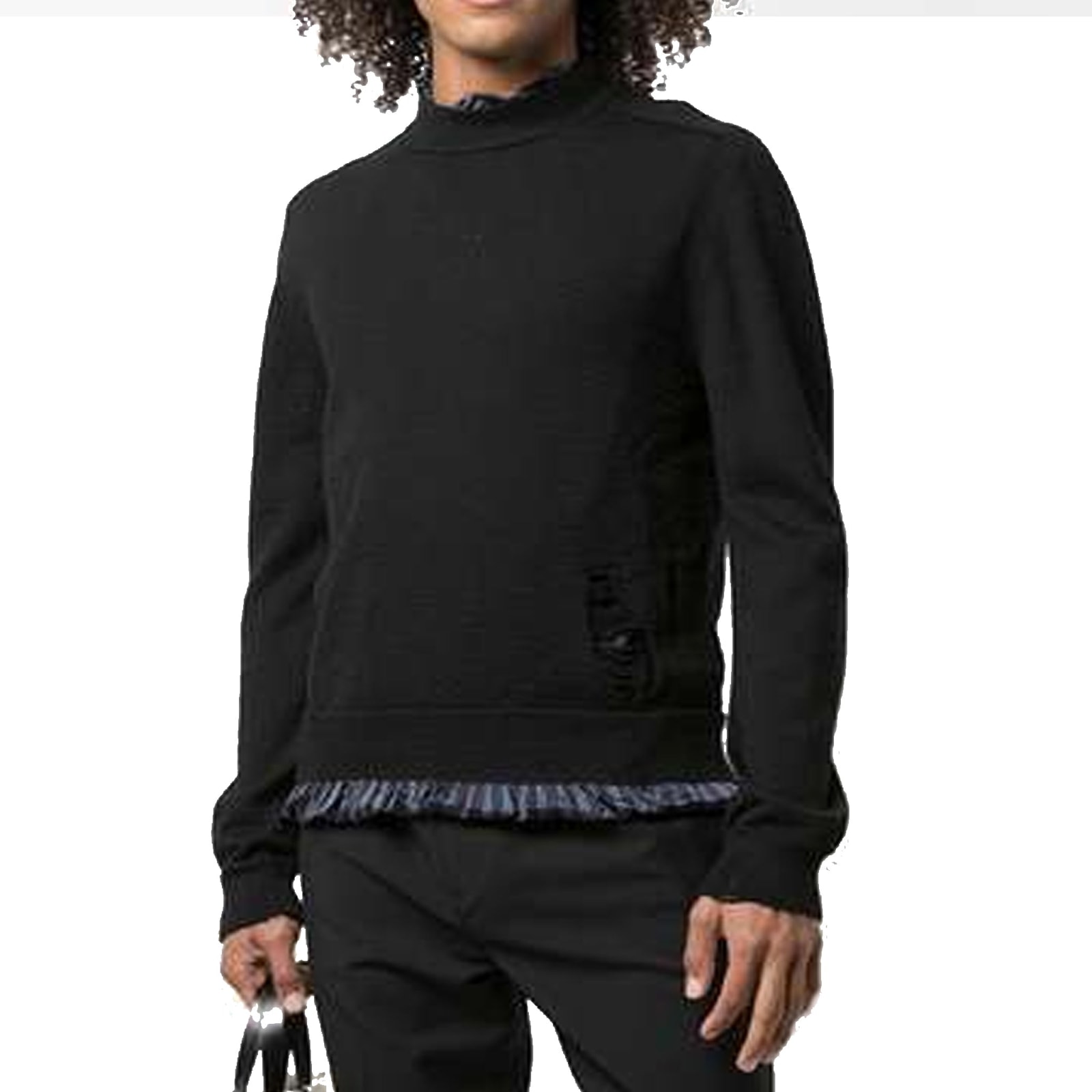 Shop Maison Margiela Knitted Pullover In Black