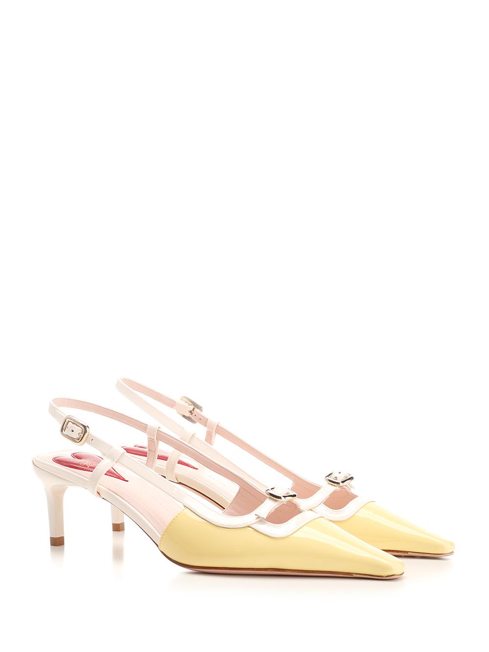 Shop Roger Vivier Viv Canard Slingback In White