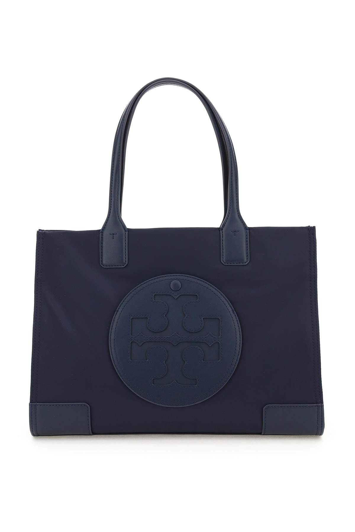 Shop Tory Burch Small Ella Tote Bag In Tory Navy (blue)