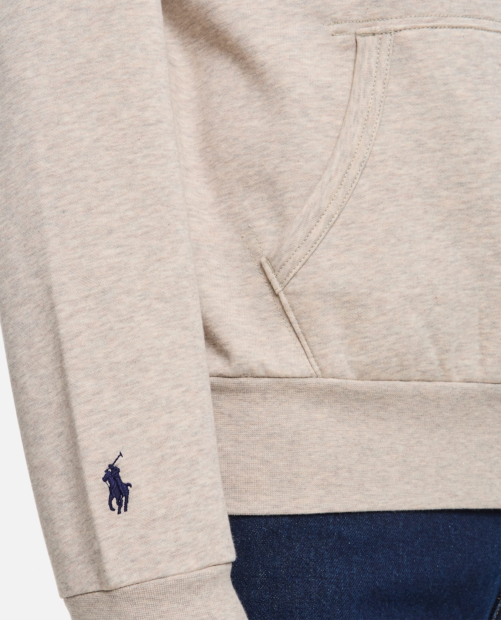 Shop Polo Ralph Lauren Felpa Hoodie In Grey