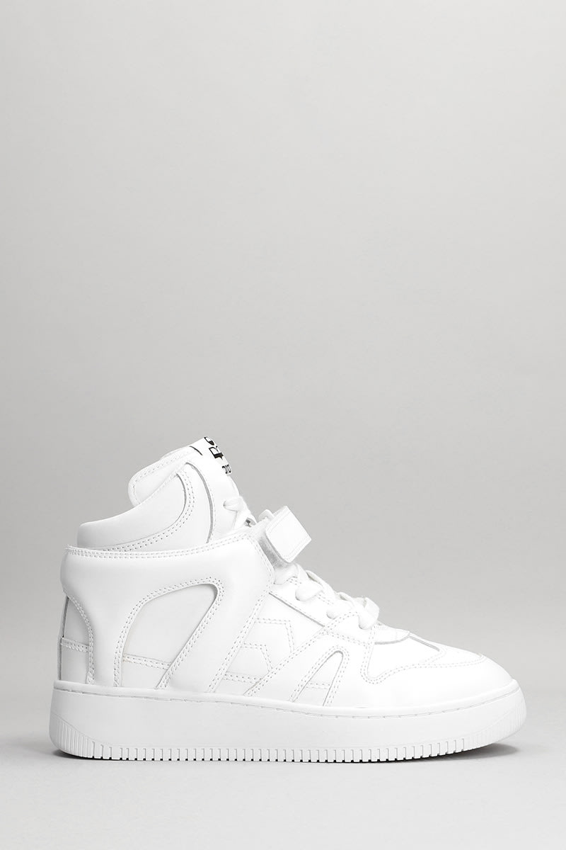 Isabel Marant Brooklee Sneakers In White Leather