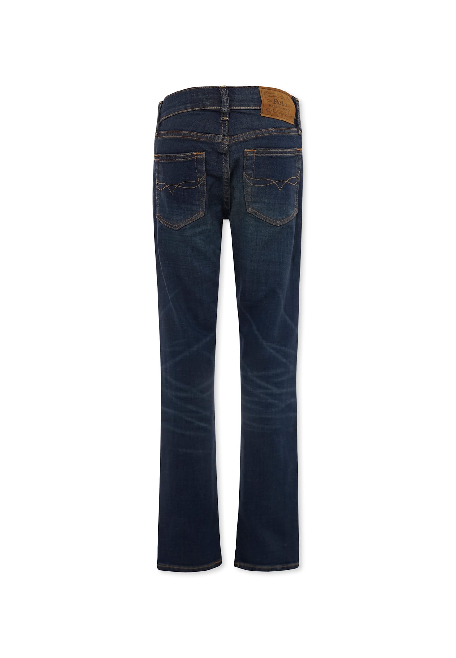 Ralph Lauren Denim Jeans For Boy With Logo In Blue