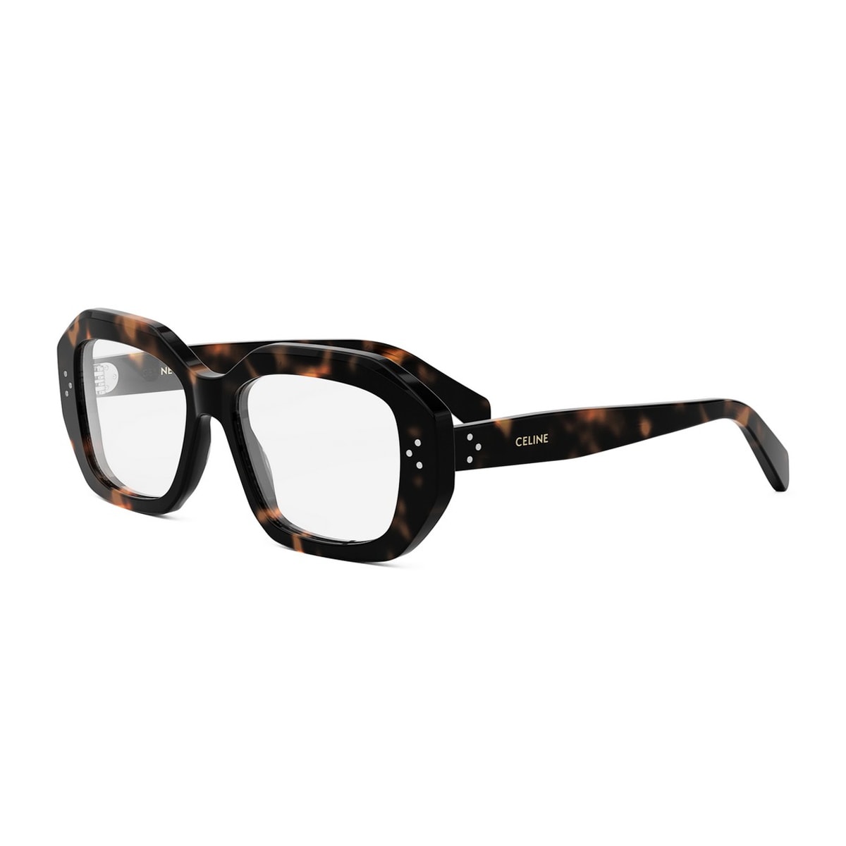 Celine Cl50156i 3 Dots 052 Havana Glasses In Brown
