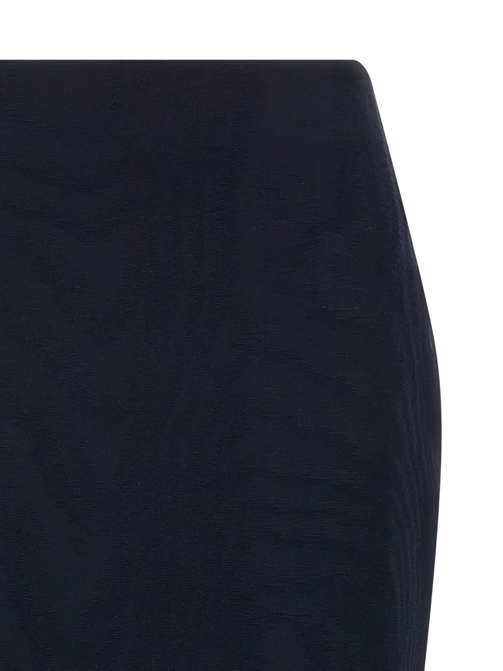 Blazé Milano Sharewood Sussex Jacquard High-waist Midi Skirt In Blue