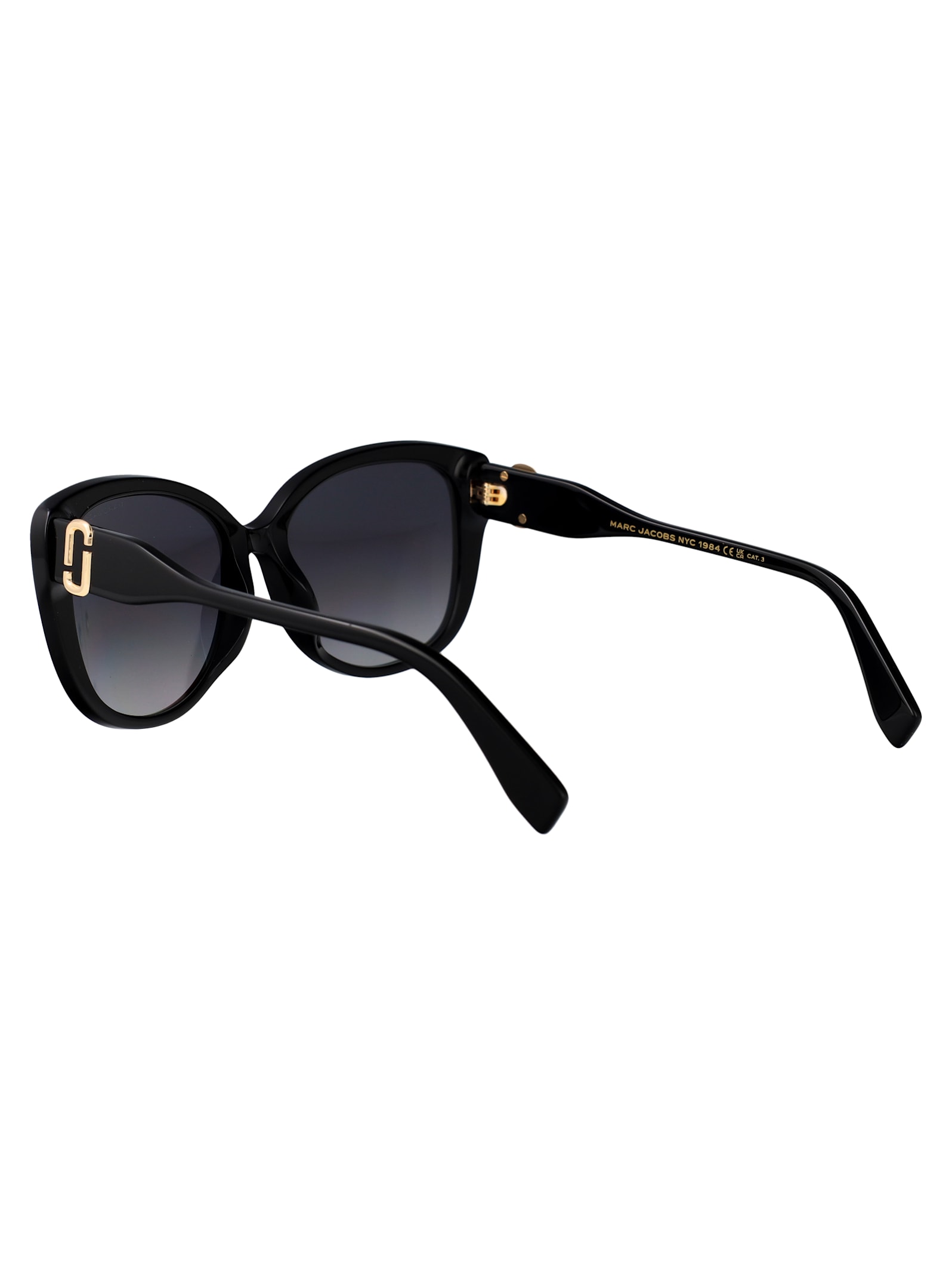 Marc Jacobs 55mm Gradient Cat Eye Sunglasses In Black