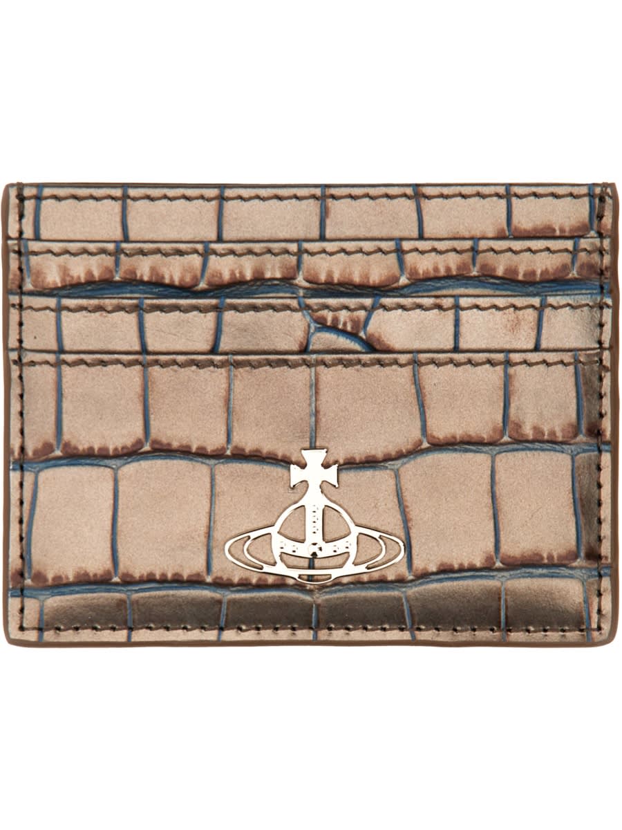 Vivienne Westwood Orb Plaque Embossed Card Holder