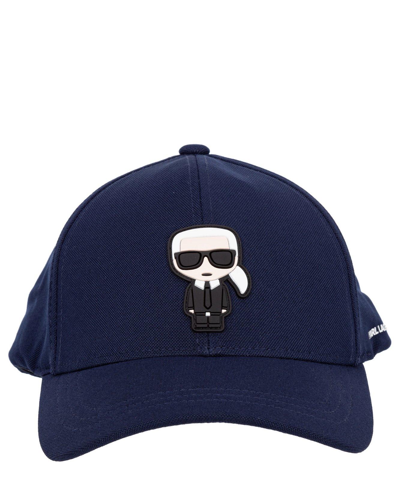 Karl Lagerfeld Logo Patch Baseball Cap