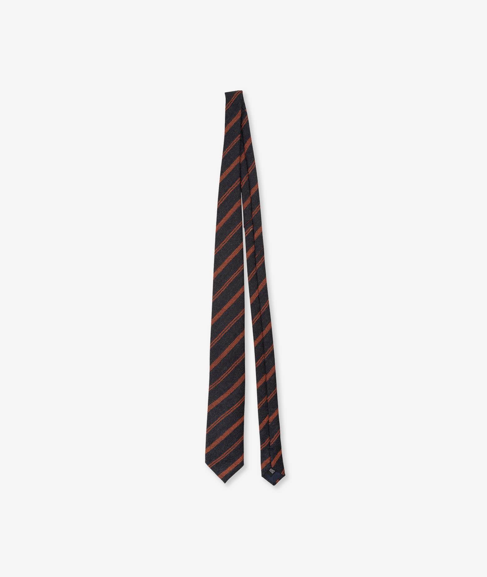 Shop Larusmiani Regimental Tie Tie In Gray