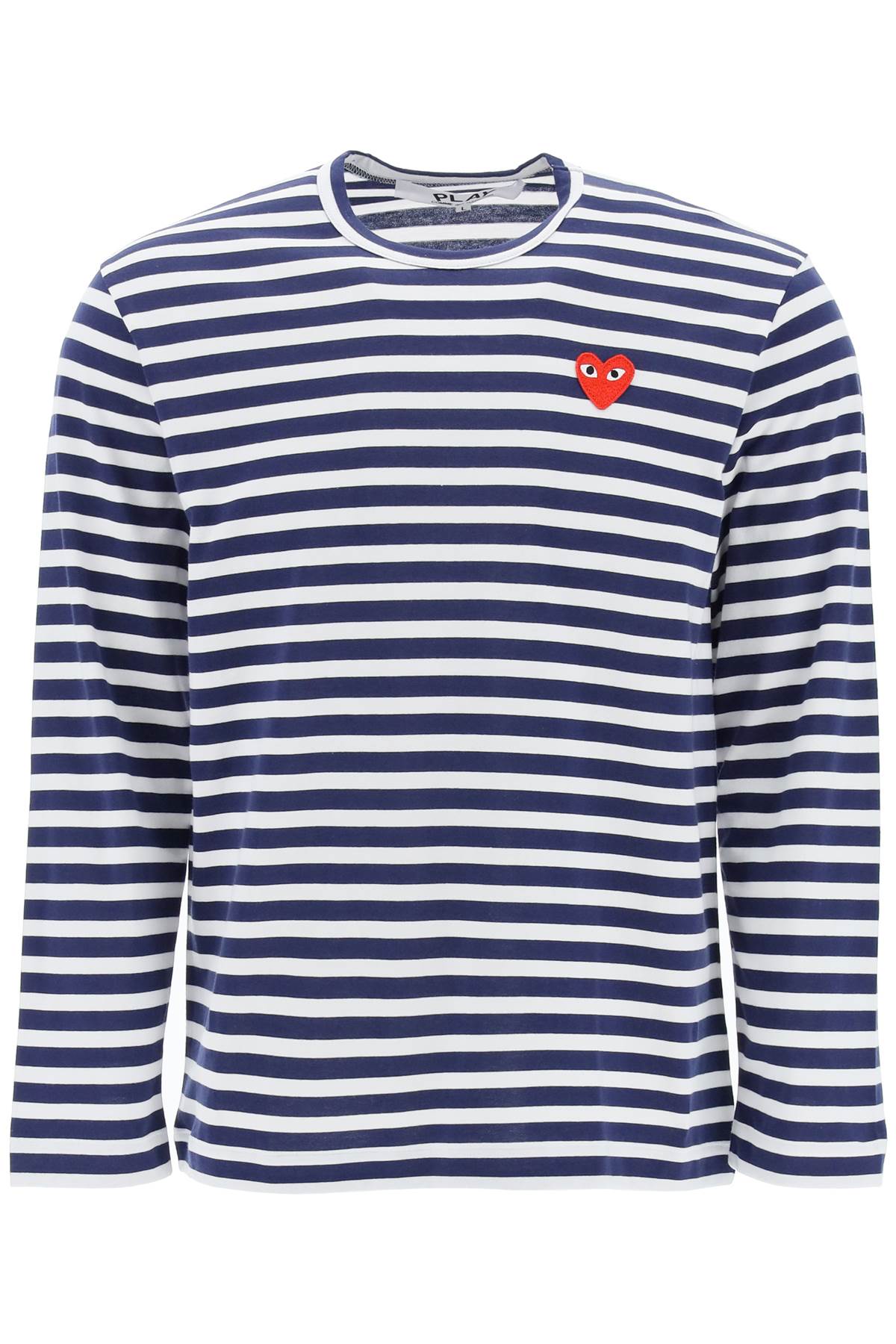 Comme des Garçons Play Striped Long-sleeved T-shirt