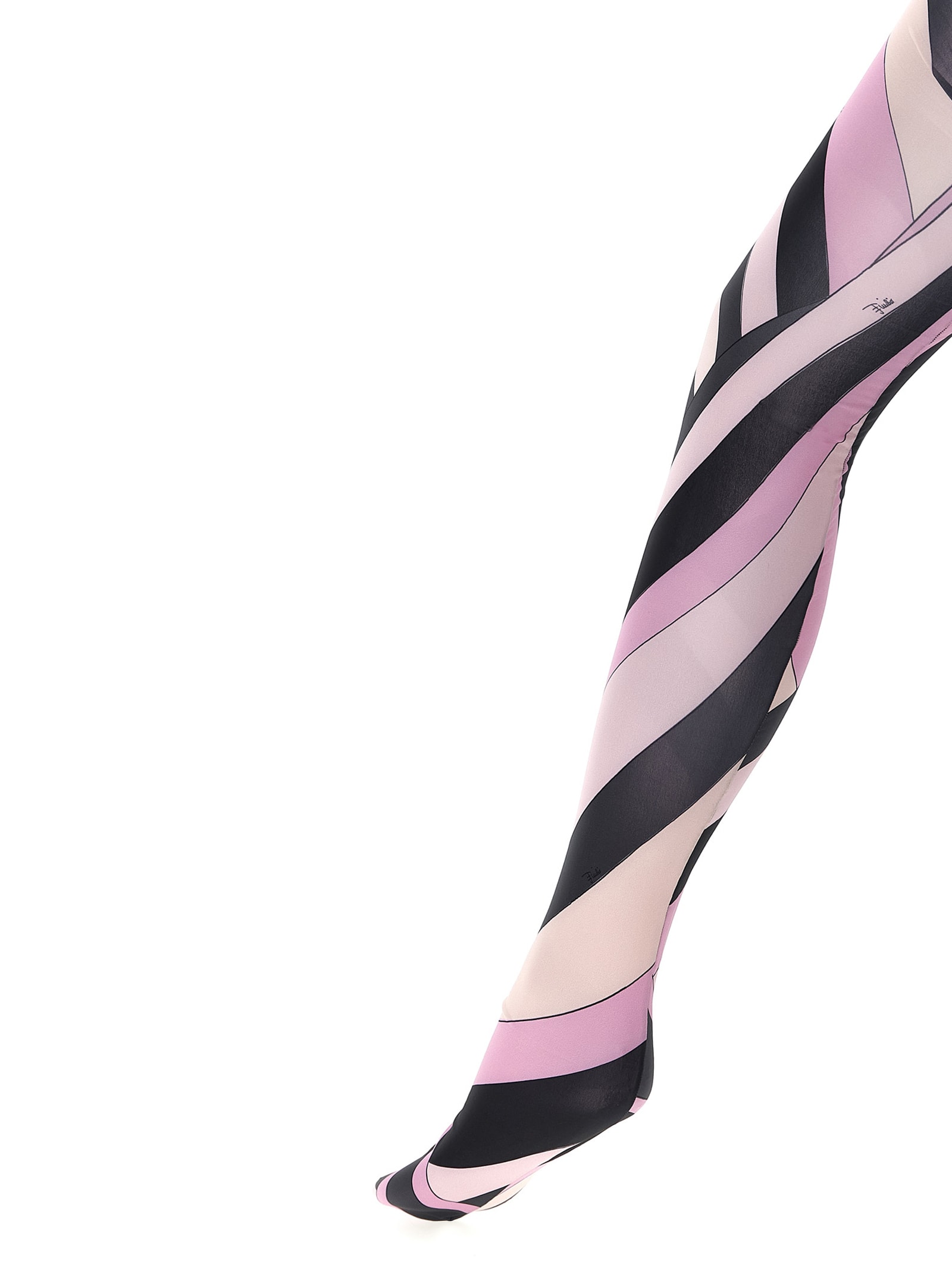 Pucci Patterned Printed Tights Socks Multicolor In Multi