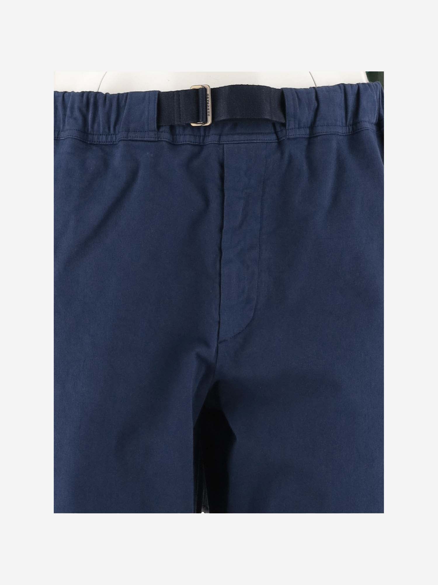 Darkpark Stretch Cotton Pants In Blu