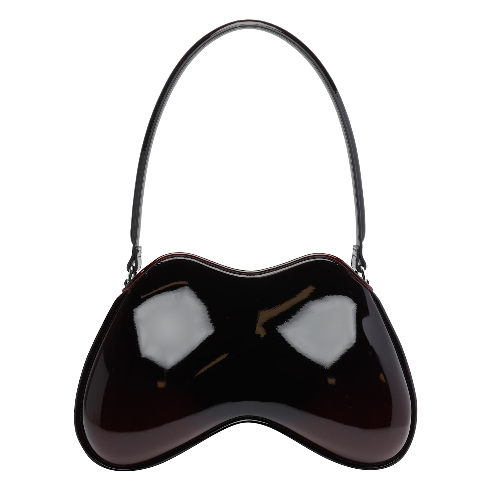 Diesel Womens Ha930 Double-d Faux Patent-leather Shoulder Bag In Red