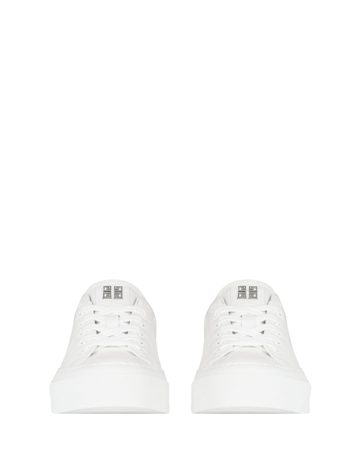 Shop Givenchy City Sport Sneakers In White Leather In Bianco
