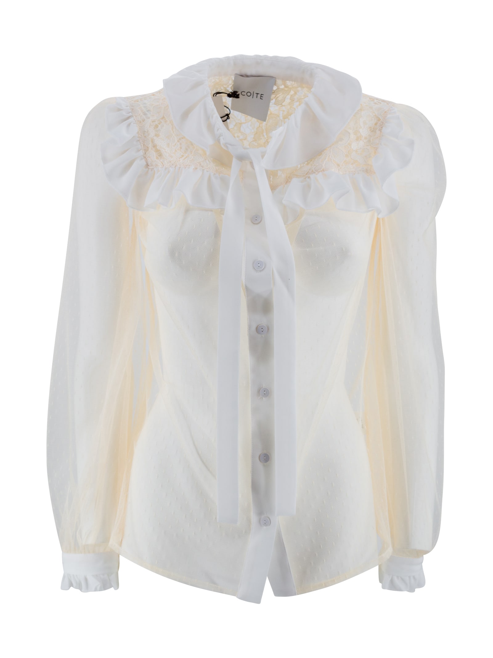 Jennifer Ivory Lace Shirt