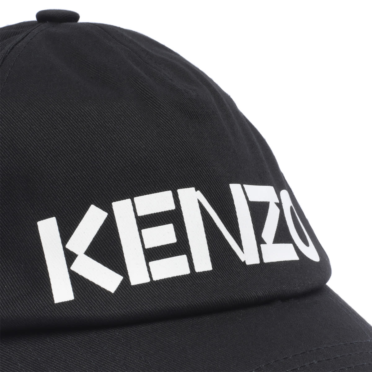 Shop Kenzo Logo Baseball Cap In Black