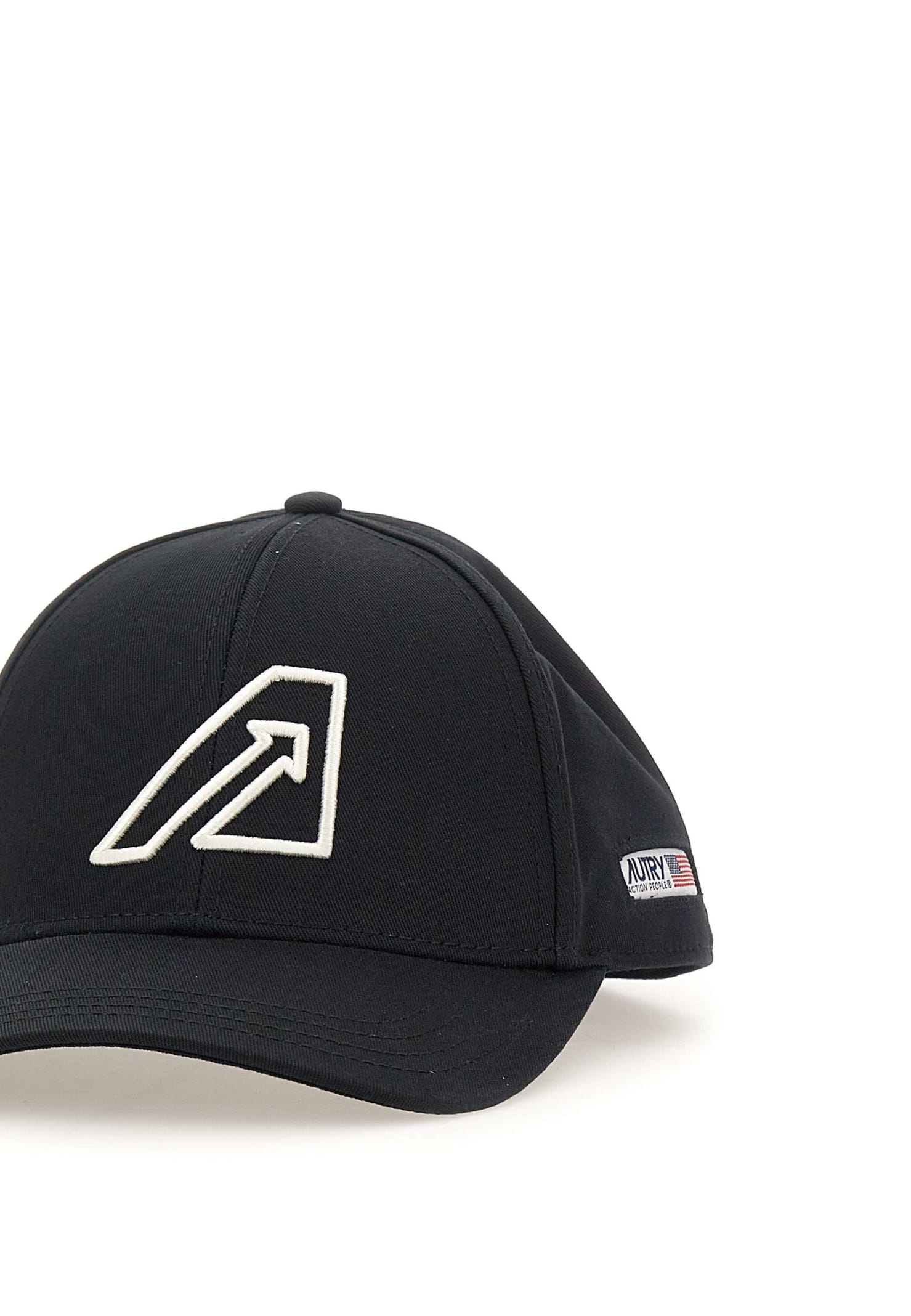 Shop Autry Icon Baseball Cotton Cap In Black