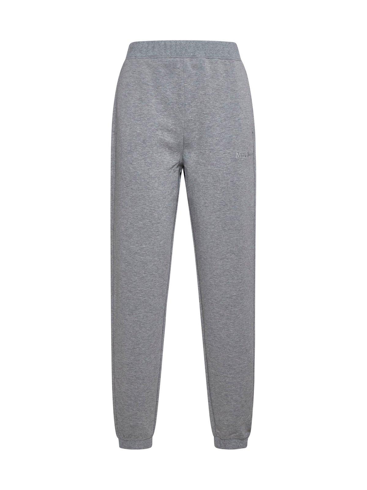 'S Max Mara Logo Embroidered Straight Leg Pants