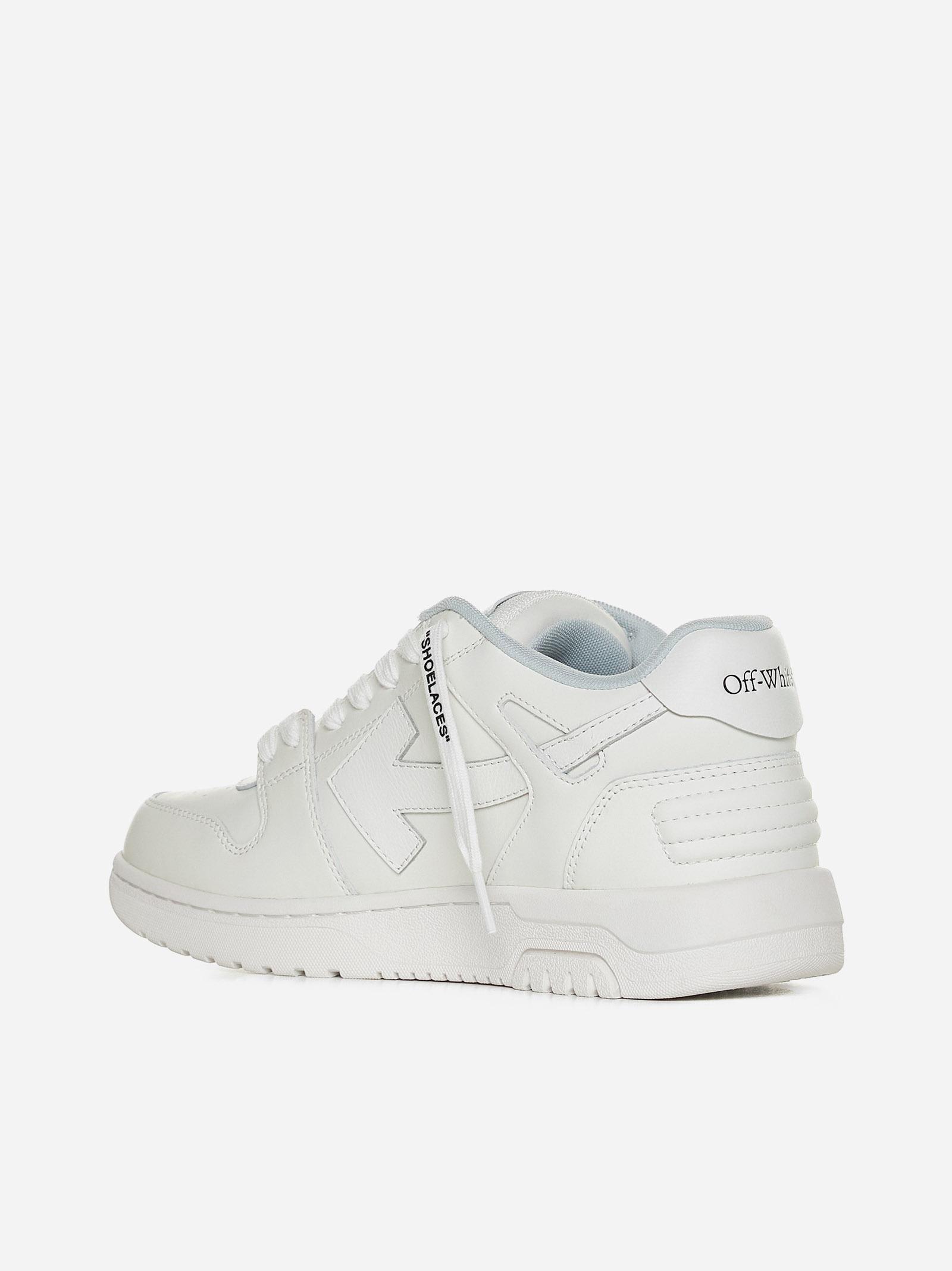 Shop Off-white Out Of Office For Walking Leather Sneakers In White Black