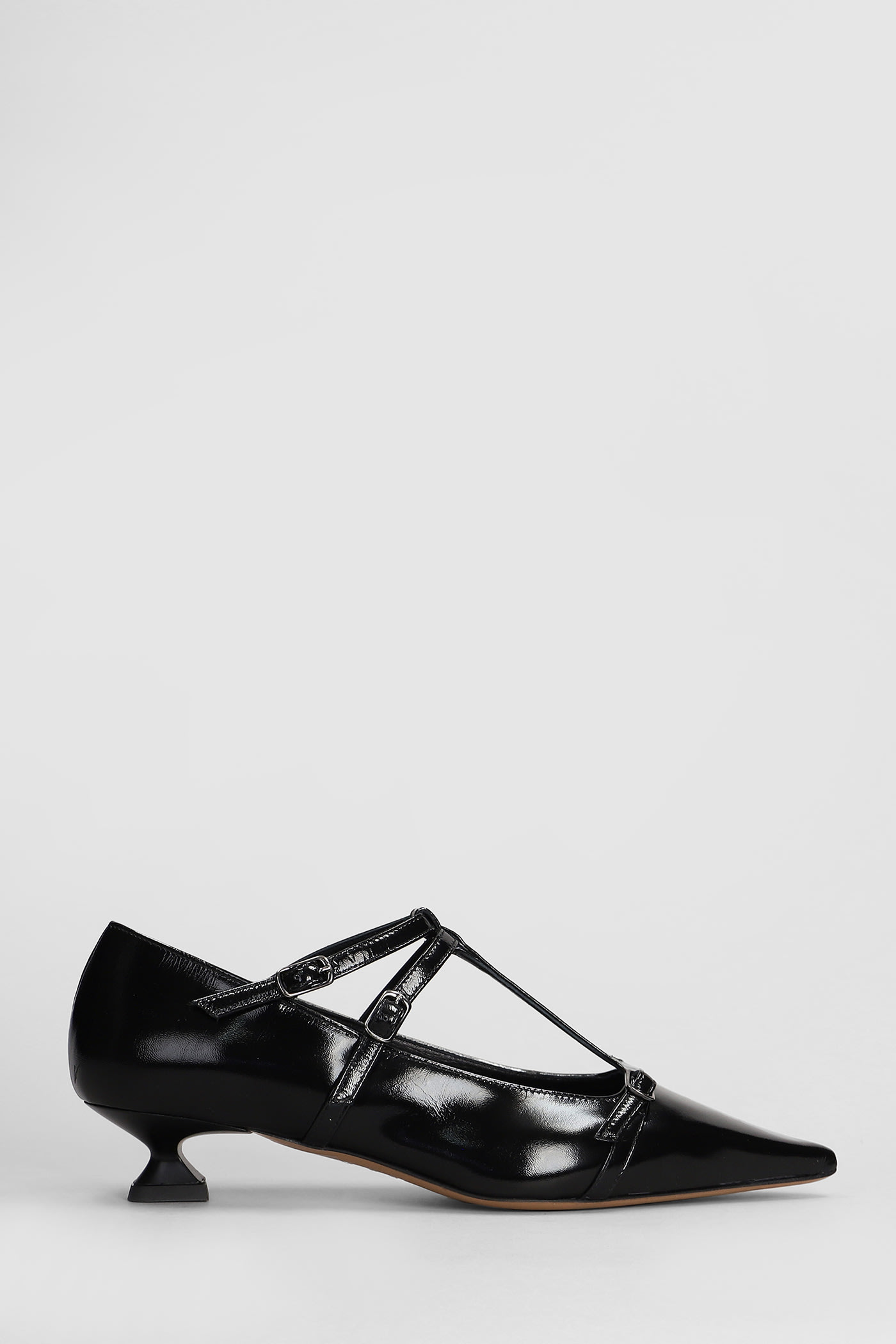 Shop The Seller Pumps In Black Patent Leather