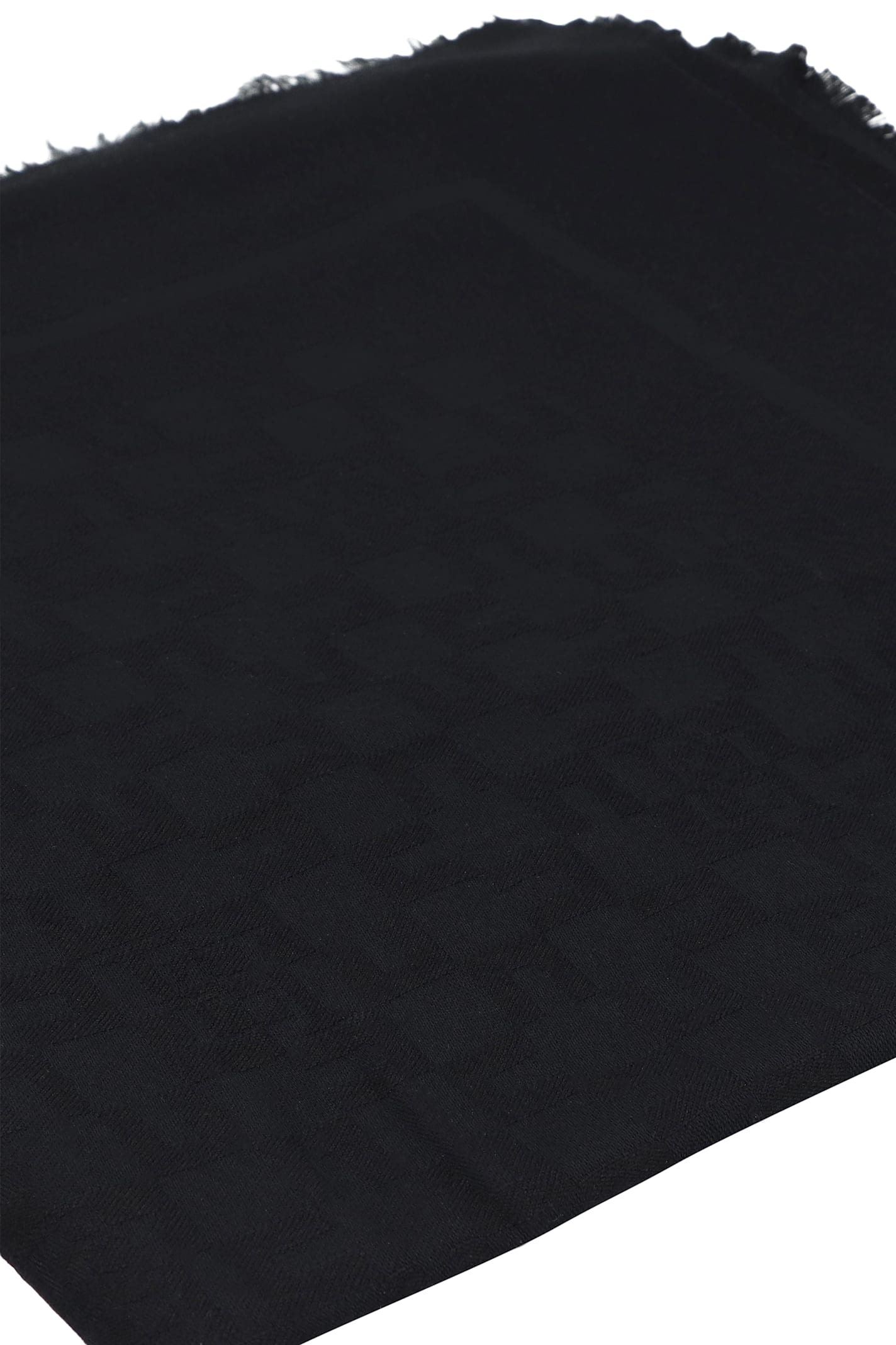 Elisabetta Franchi Jacquard Scarf In Black
