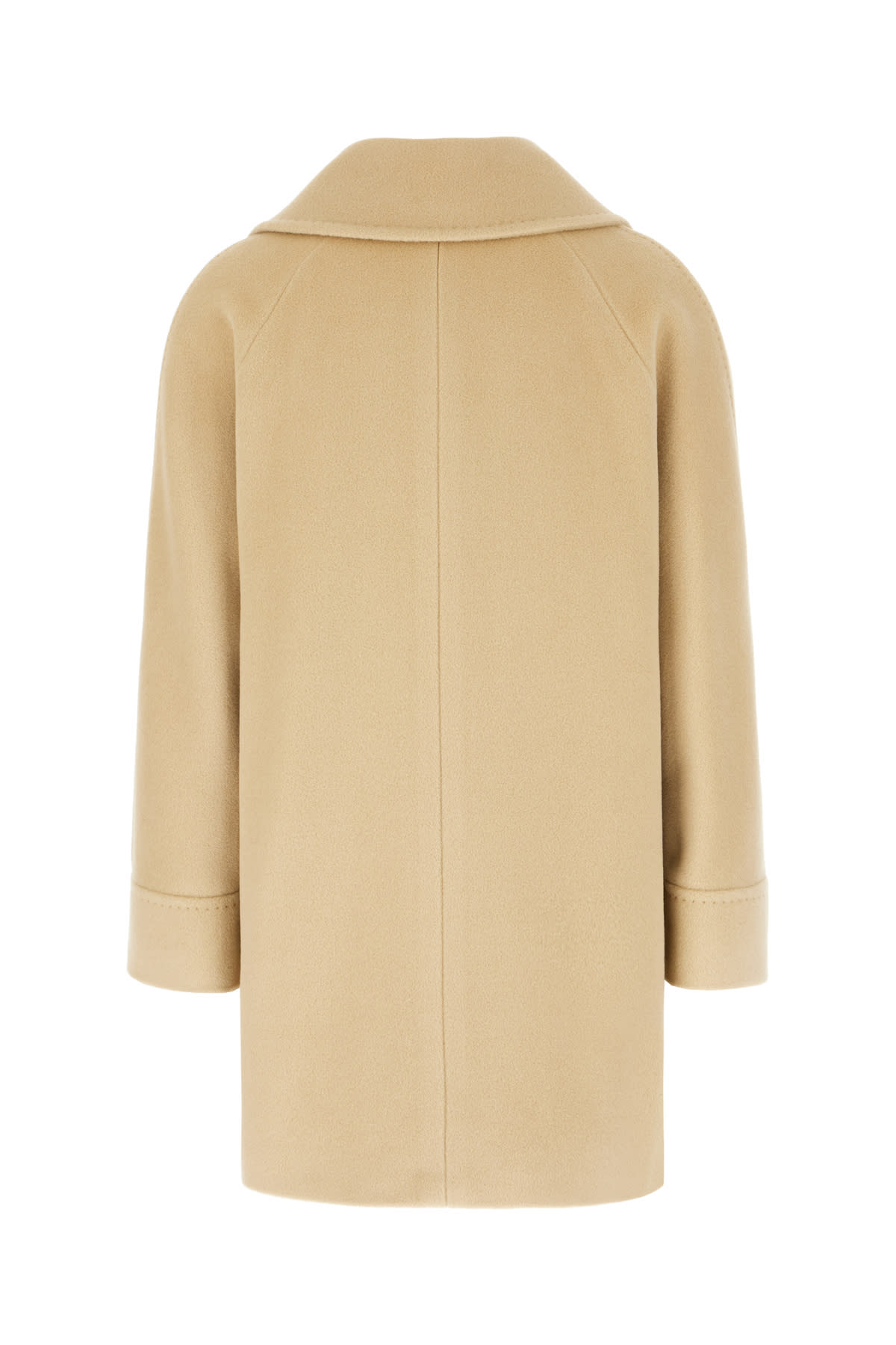 Shop Tagliatore Beige Angora Blend Coat In Naturale