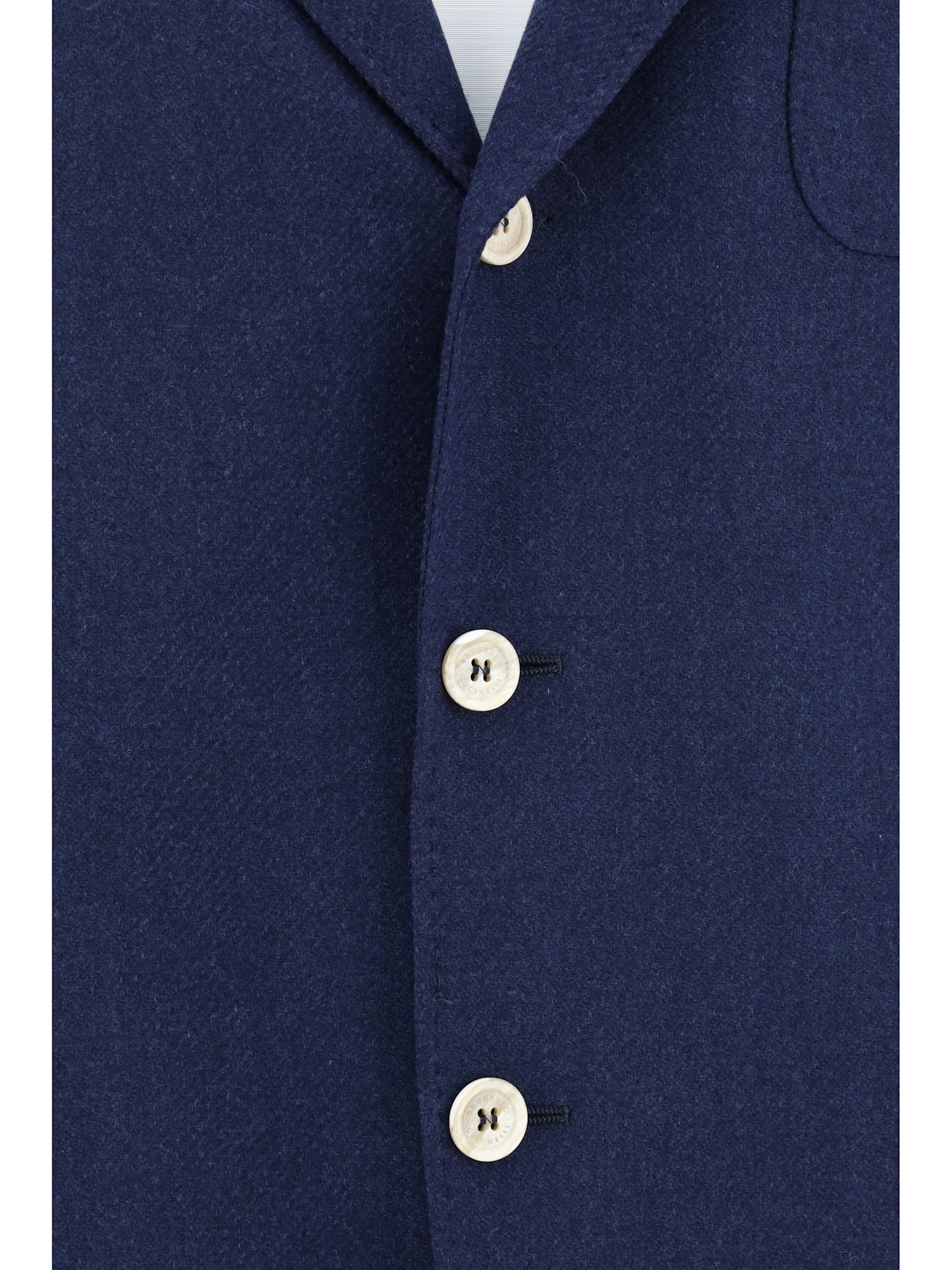 Shop Brunello Cucinelli Blazer Jacket In Blu Colorato