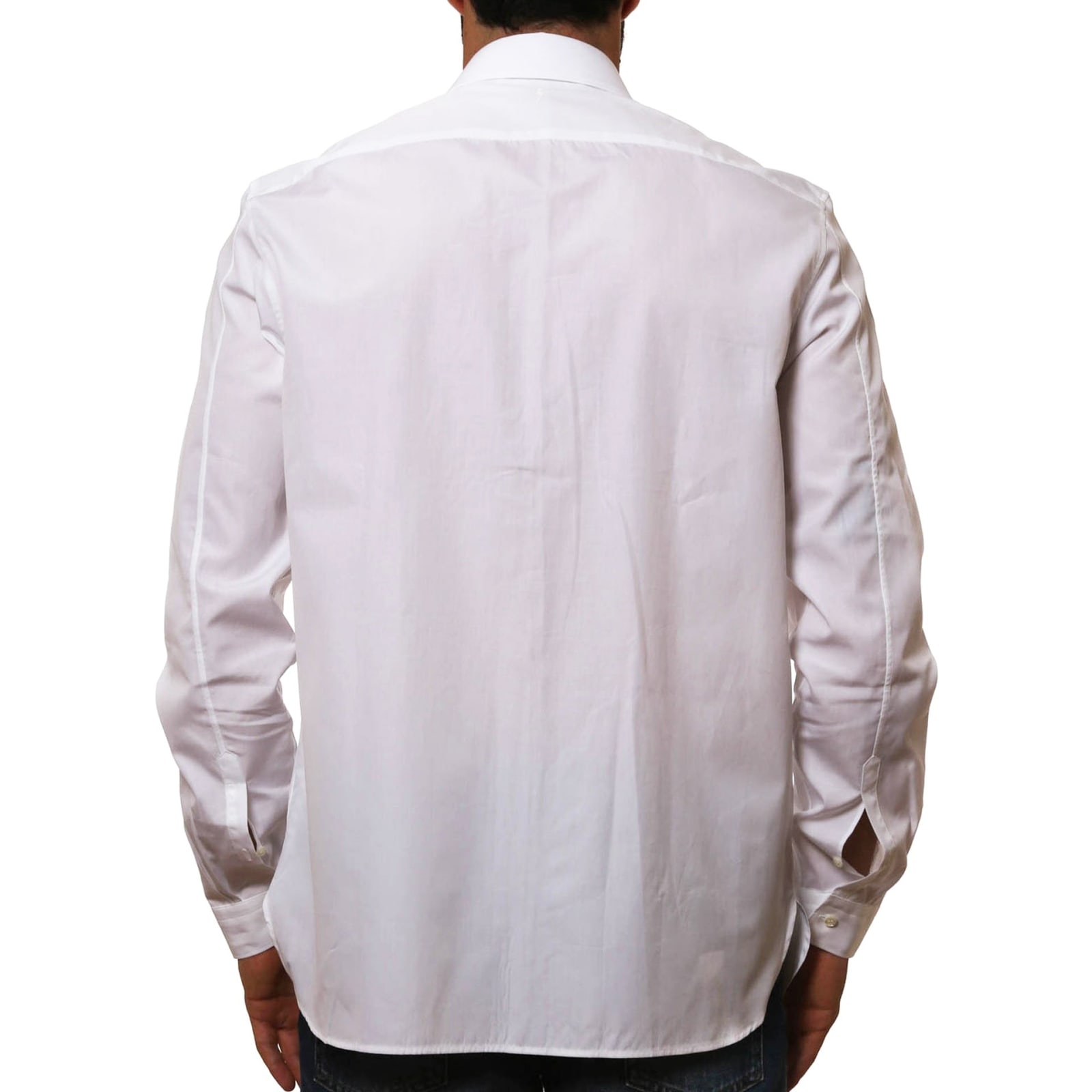 Shop Neil Barrett State Of Liberty Cotton Shirt In White