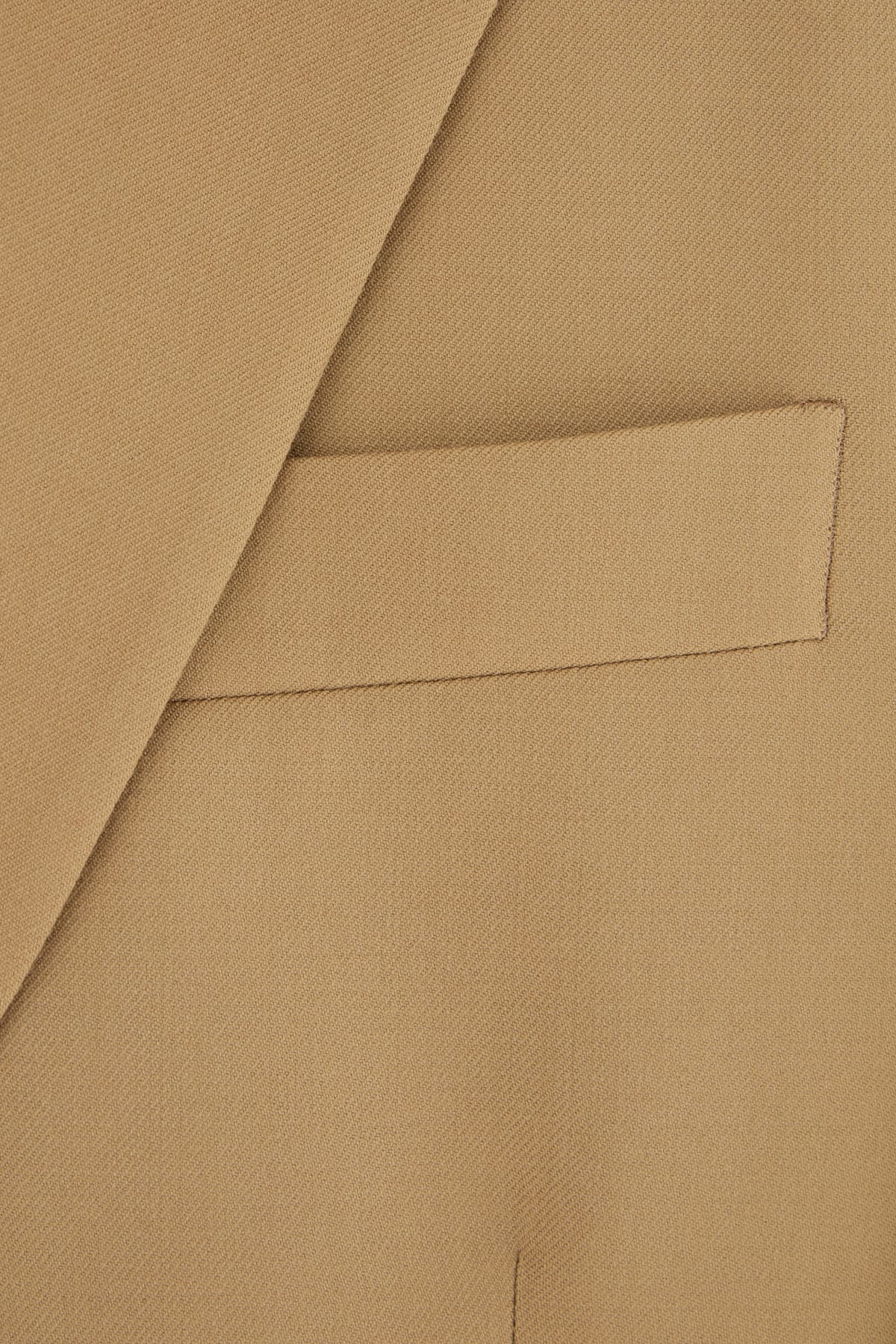Saint Laurent Paris Men Wool Gabardine Single-breasted Jacket In Gingembre