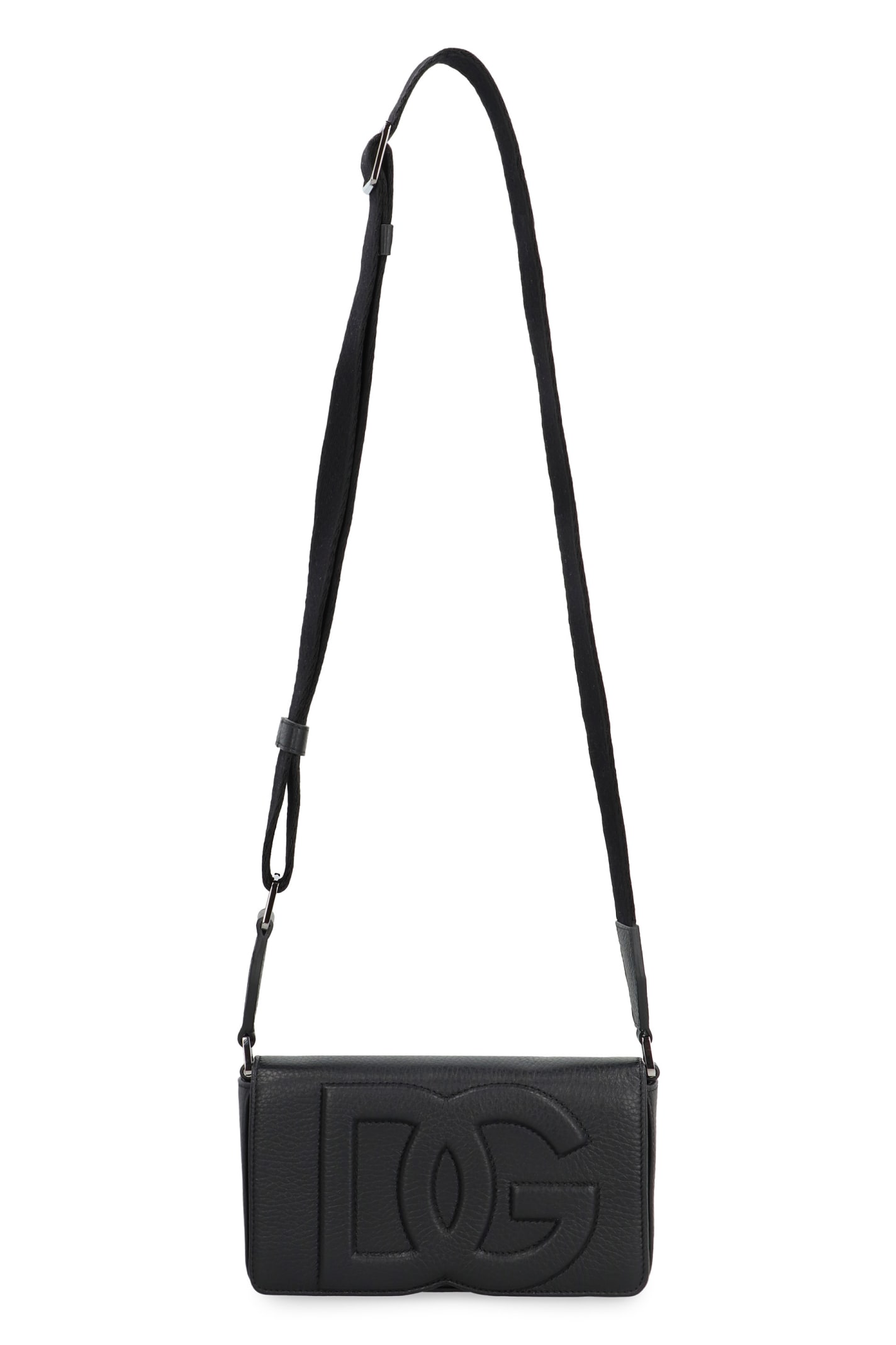 Shop Dolce & Gabbana Leather Mini Bag In Black