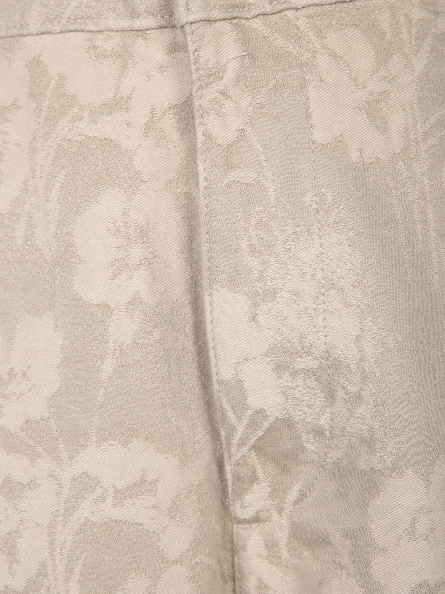 Shop Paul Smith Beige Floral Jacquard Jeans