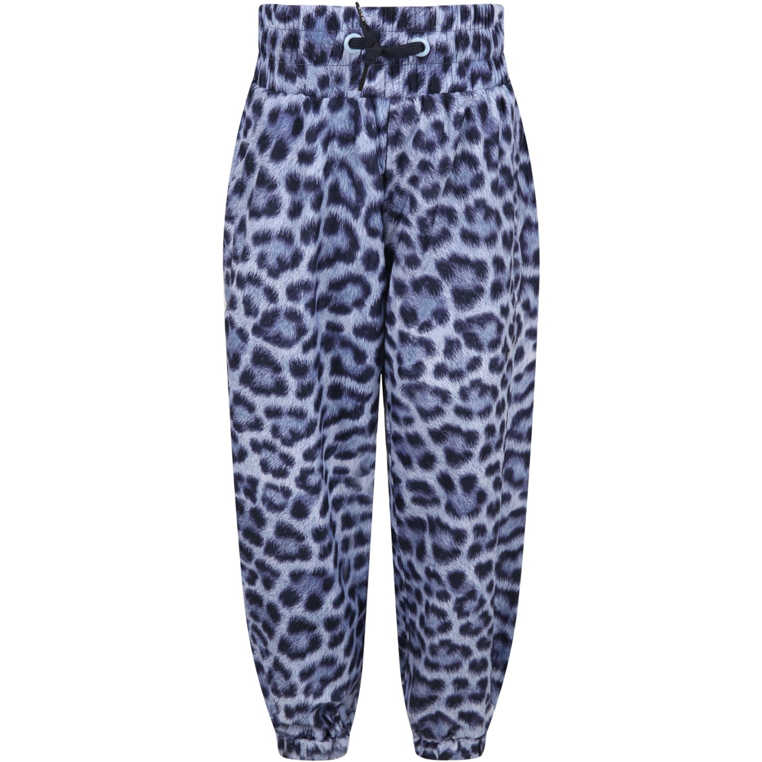 Molo Multicolor Trousers For Girl With Animal Print