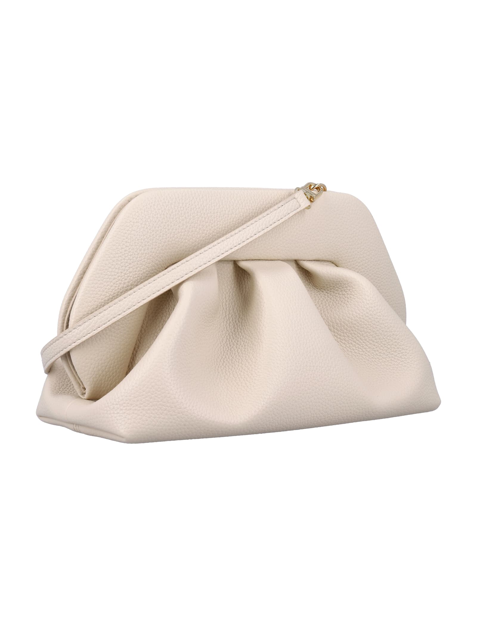 Themoirè Tia Vegan Fabric Clutch In Shell